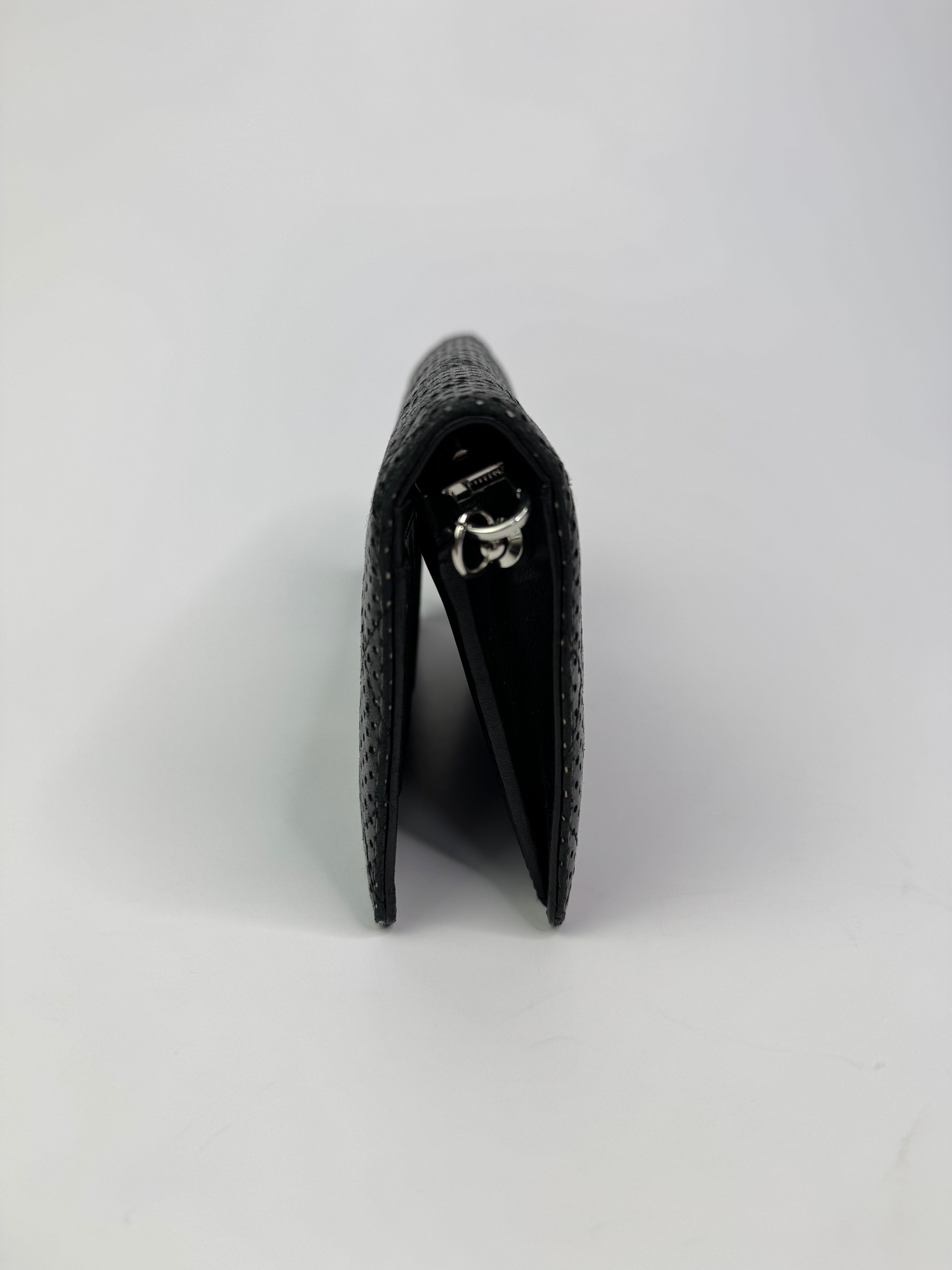 Chanel Wallet On Chain In Black Perforated Lambskin Silver Hardware
Pre Loved & Authentic