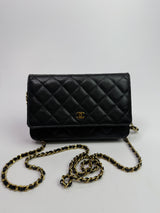 Chanel Wallet On Chain Black Caviar Leather With GHW