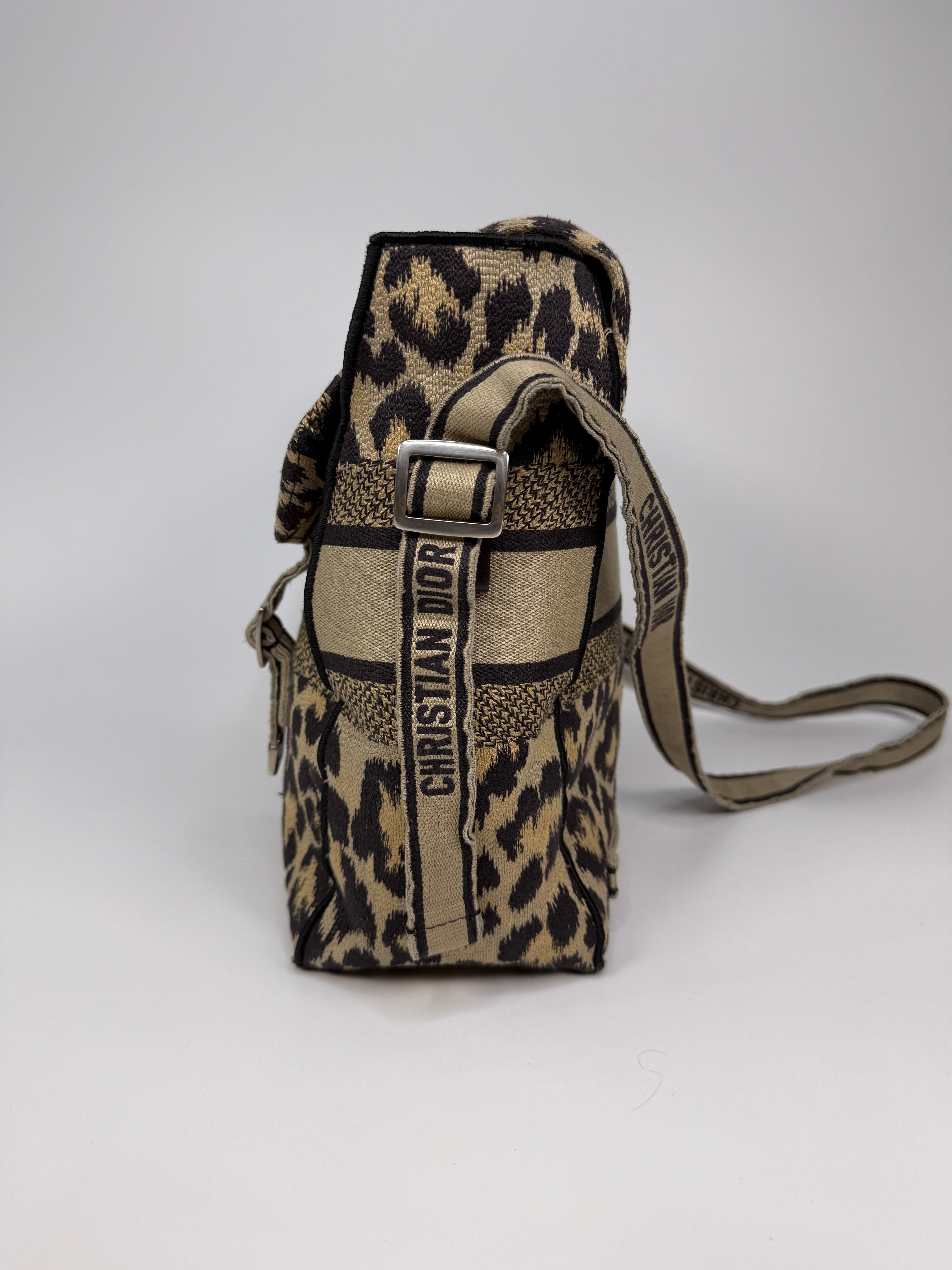 Christian Dior Camp Dior Bag In Leopard