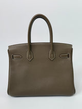 Hermès Birkin 30 In Etoupe Togo Leather With GHW