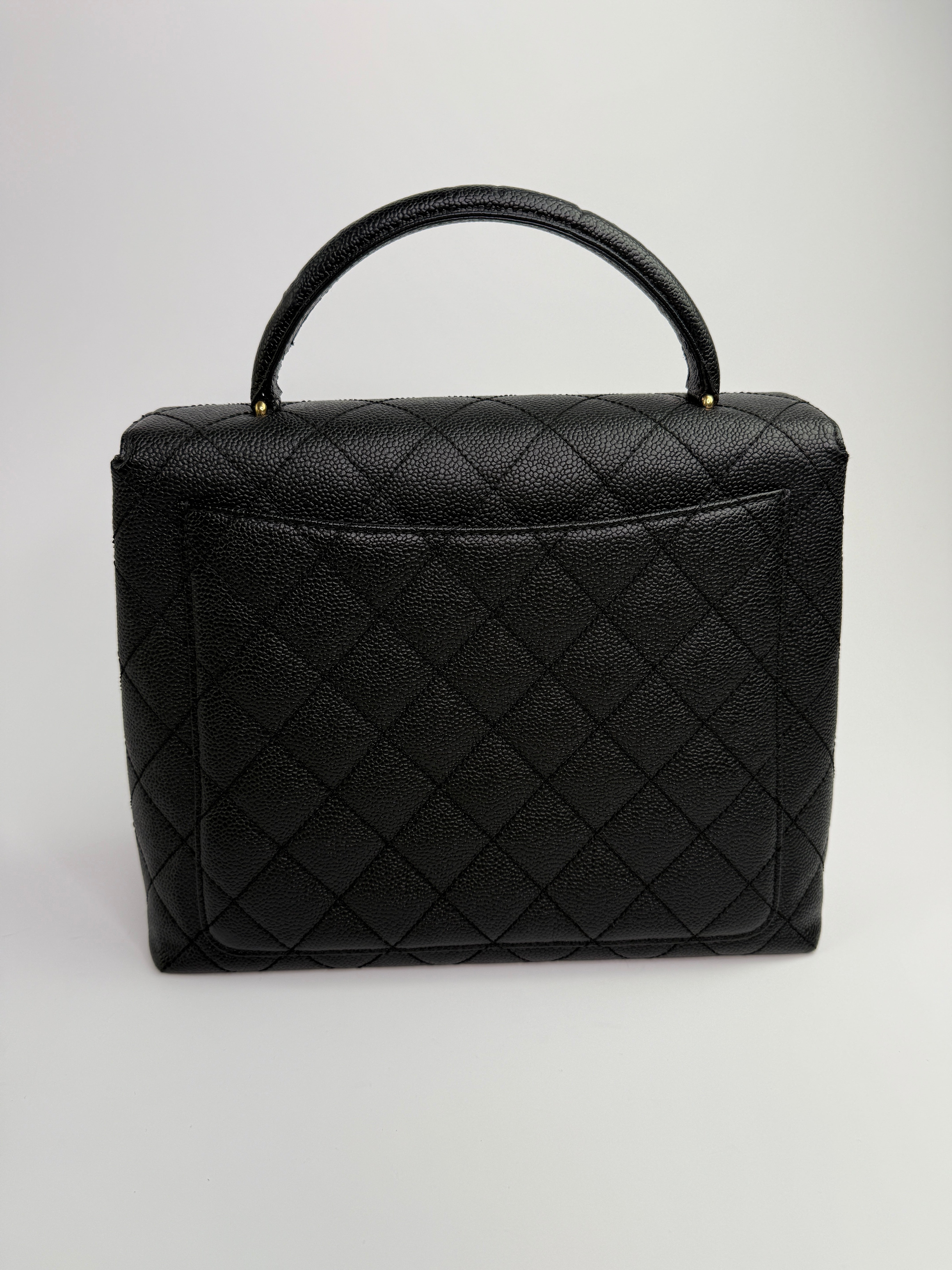 Chanel Vintage Black Caviar Kelly Top Handle
Pre Loved & Authentic