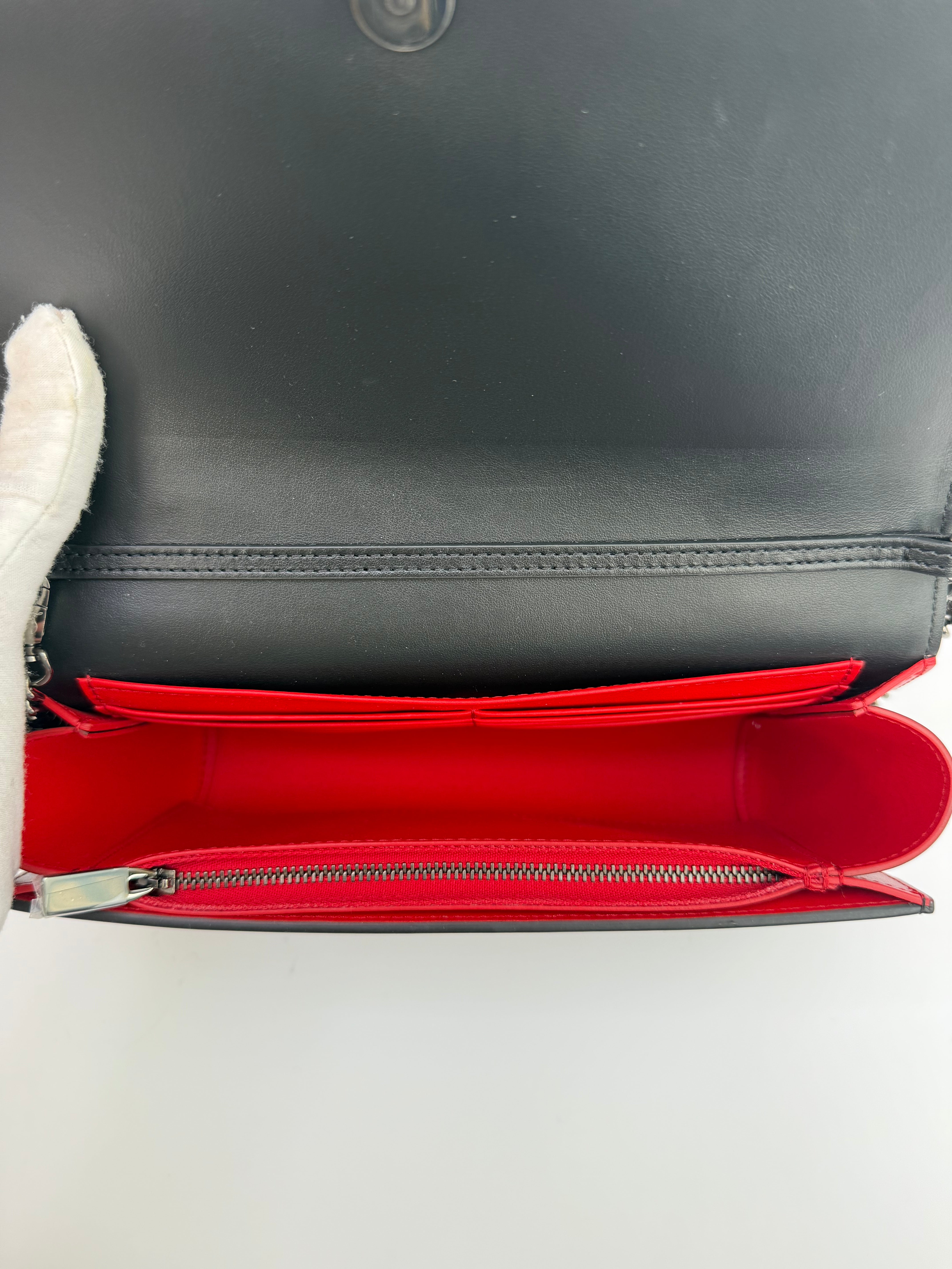 Christian Louboutin Paloma Embellished Leather Clutch