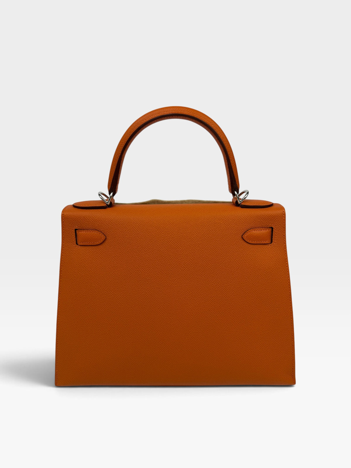Hermès Kelly 28 In Orange Epsom Leather With PHW