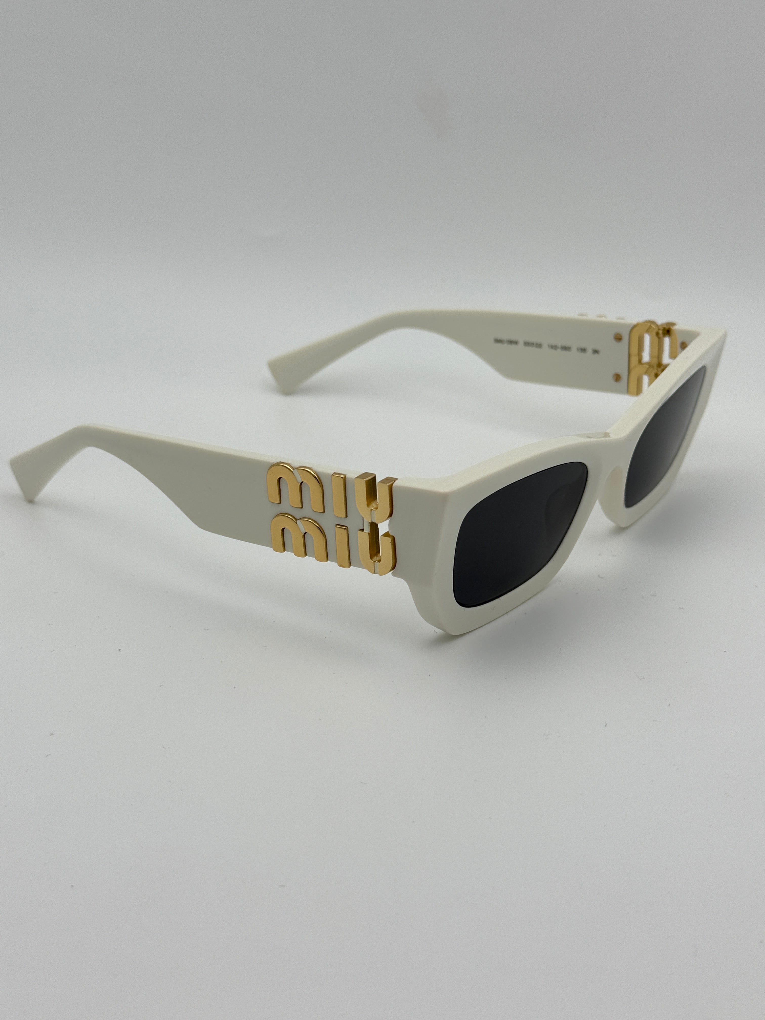 MiuMiu White logo sunglasses, Authentic and preloved. 100% Authenticity guarantee