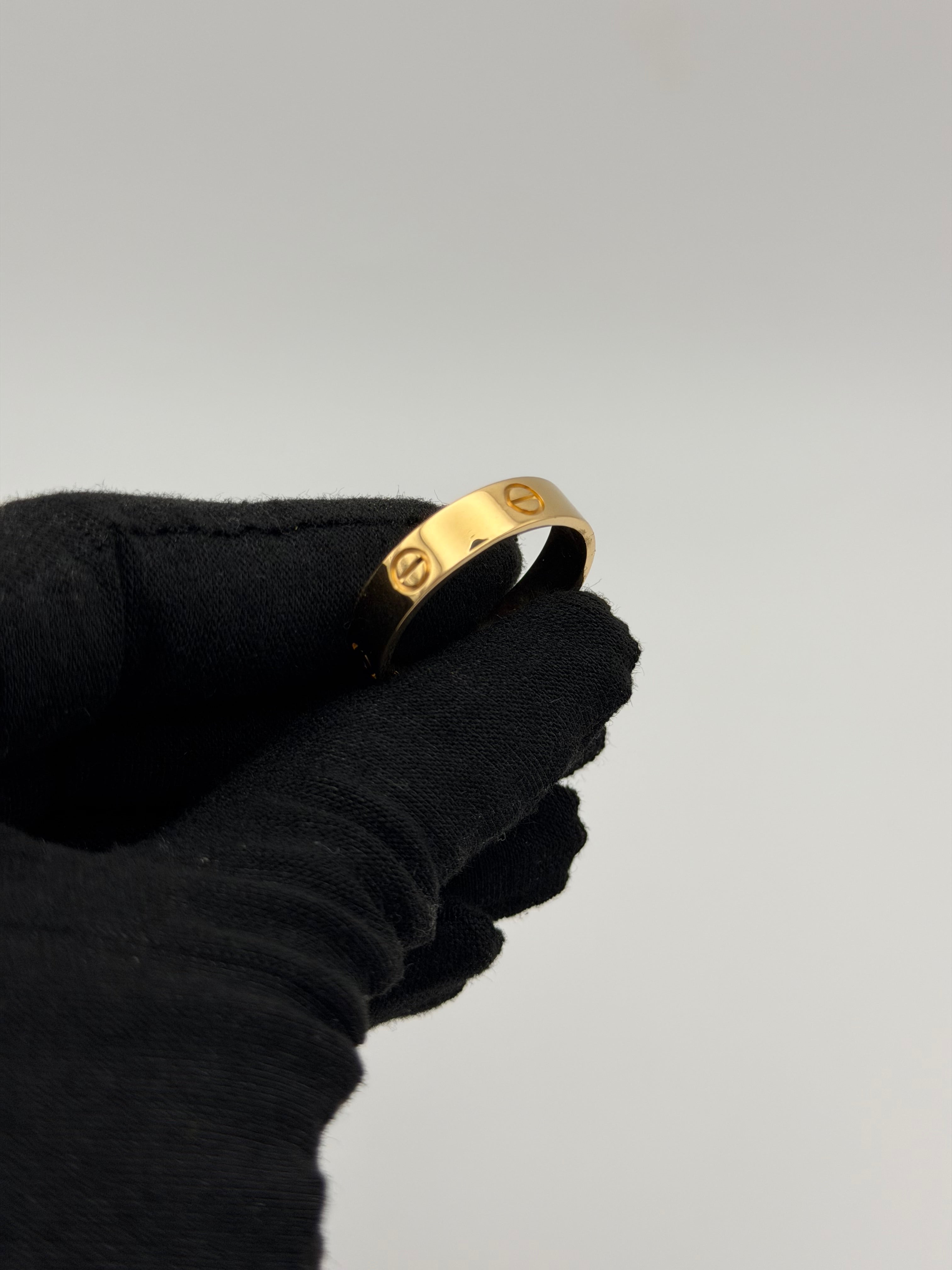 Cartier Love Ring Classic Model In 18kt Yellow Gold