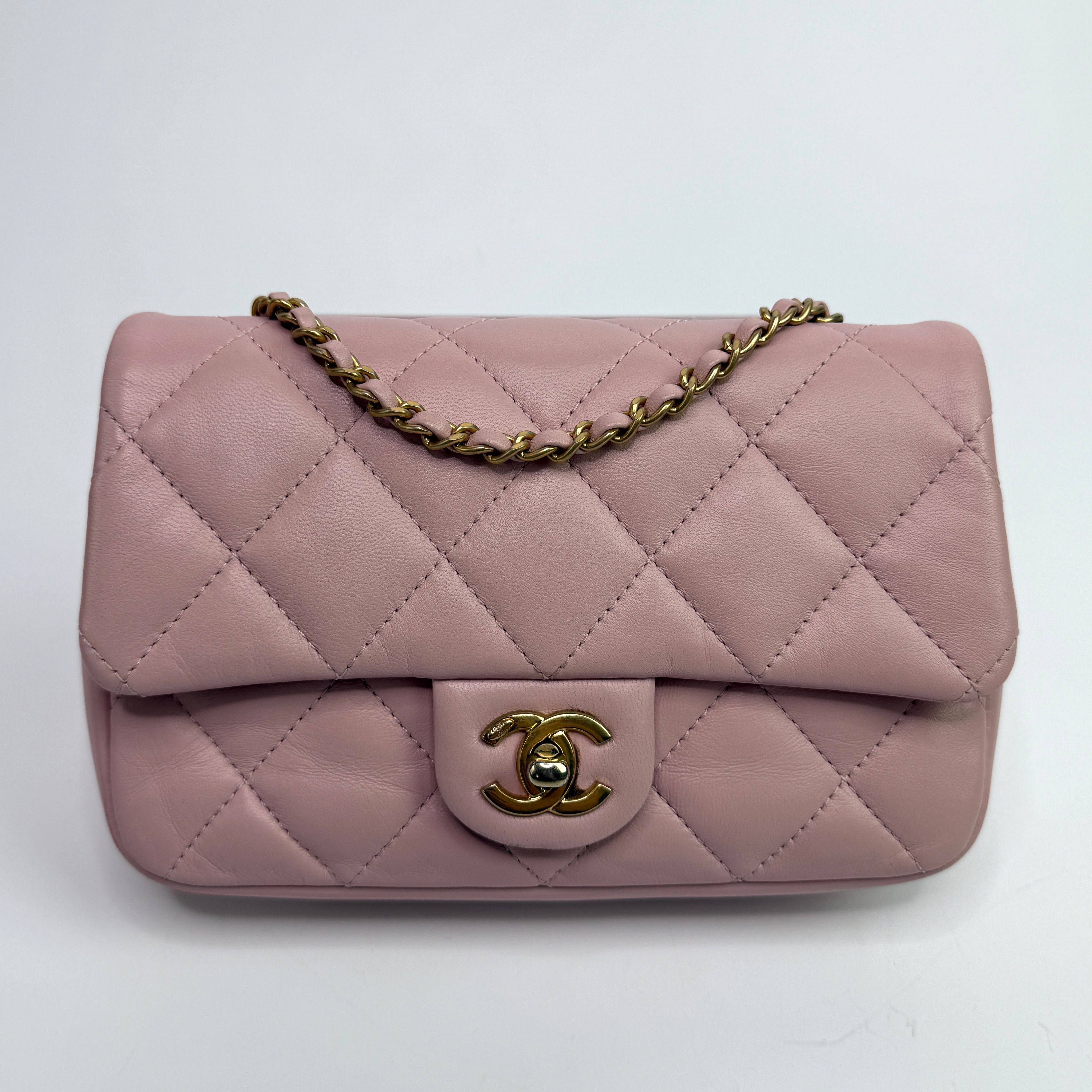 Chanel Mini Heart Charms Flap Antique Gold Hardware
Pre Loved & Authentic