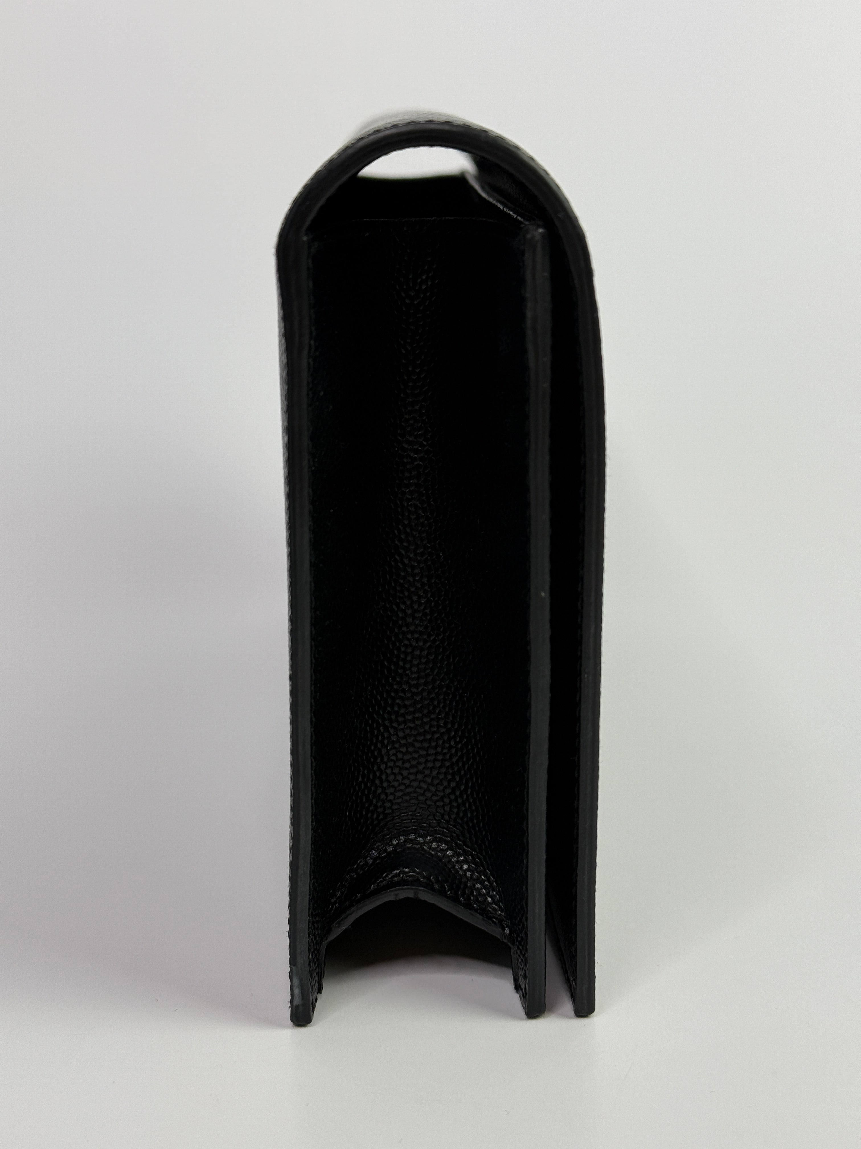 Saint Laurent Belle De Jour Clutch In Black Leather