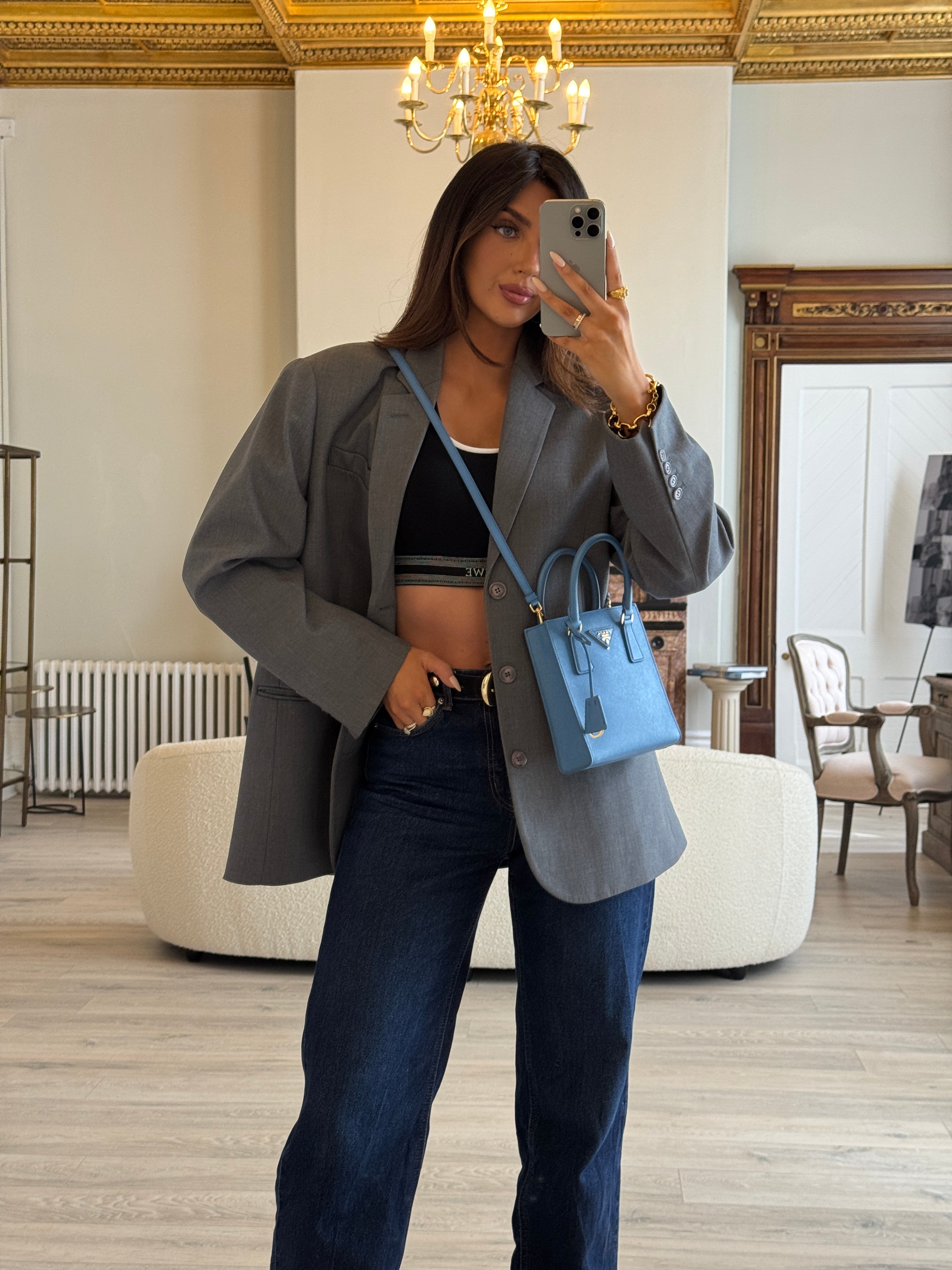 Prada Mini Tote In Powder Blue Saffiano Leather
Authentic Pre Loved Verified by Luxe Cheshire Trusted Designer resale