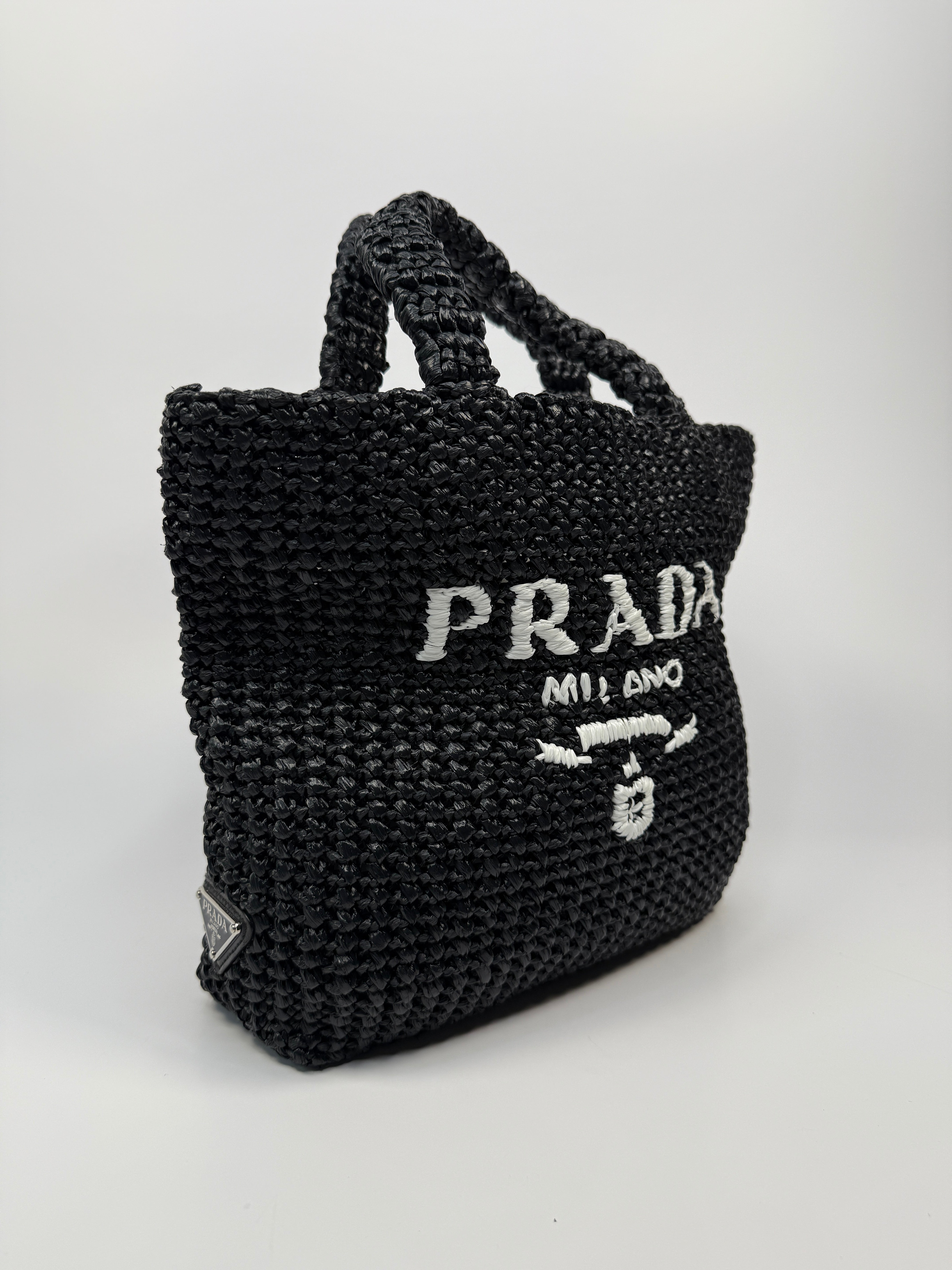 Prada Mini Crotchet Tote