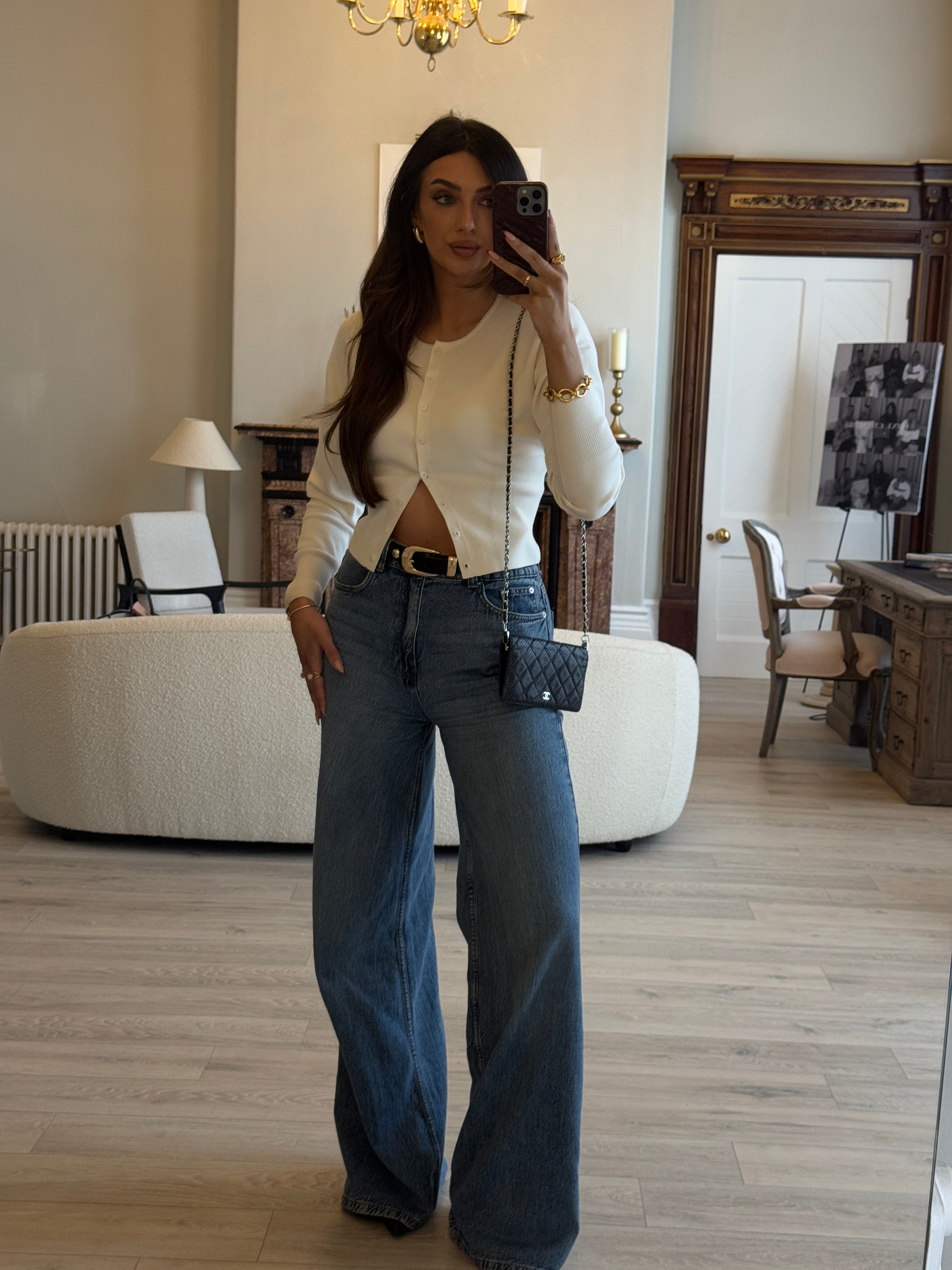 Chanel Wallet On Chain In Black Perforated Lambskin Silver Hardware
Pre Loved & Authentic