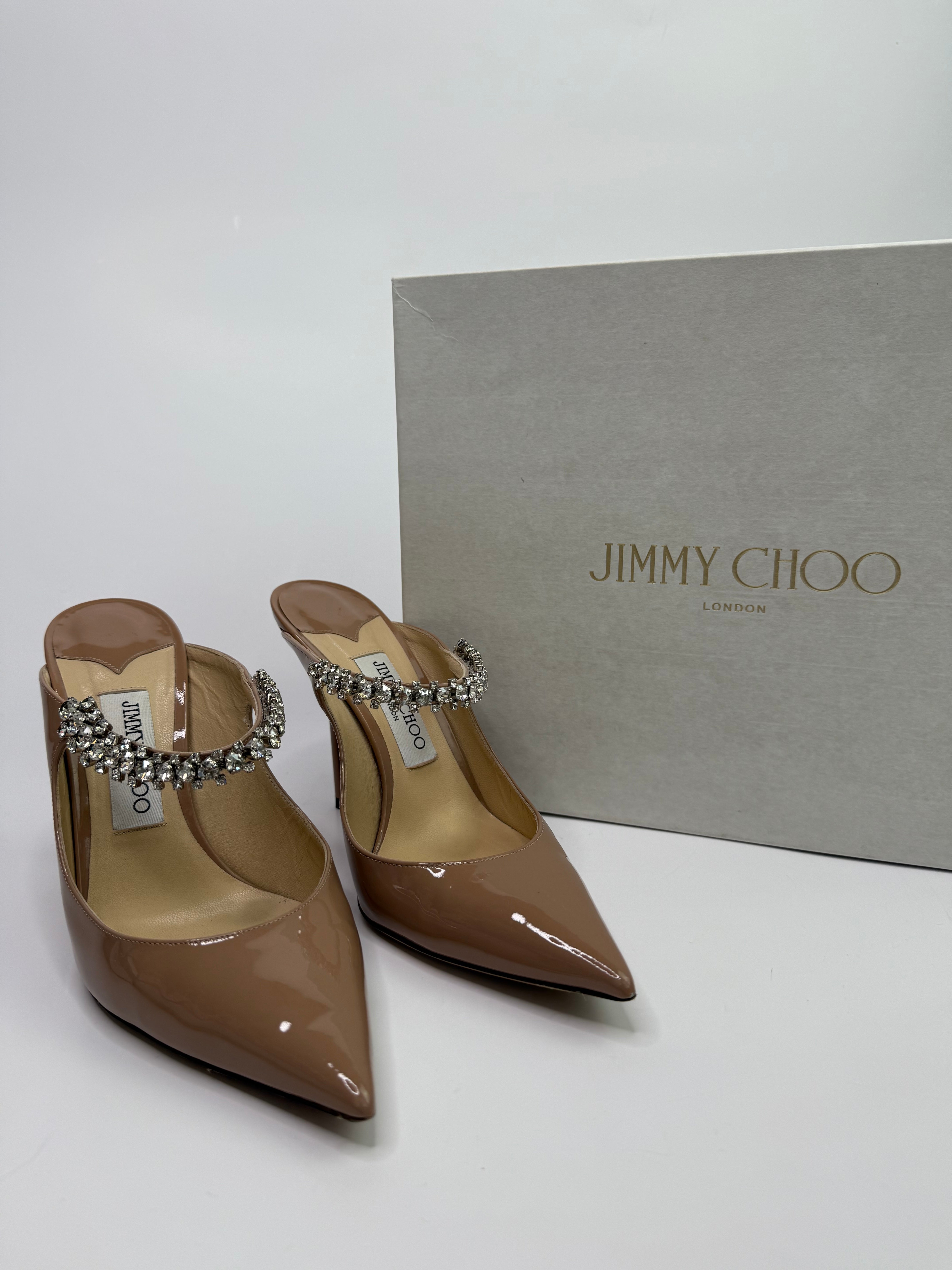 Jimmy Choo Bing 100 Mules (Size 39.5/UK6.5)