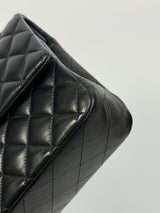 Chanel Medium Classic Double Flap Black Lambskin With GHW