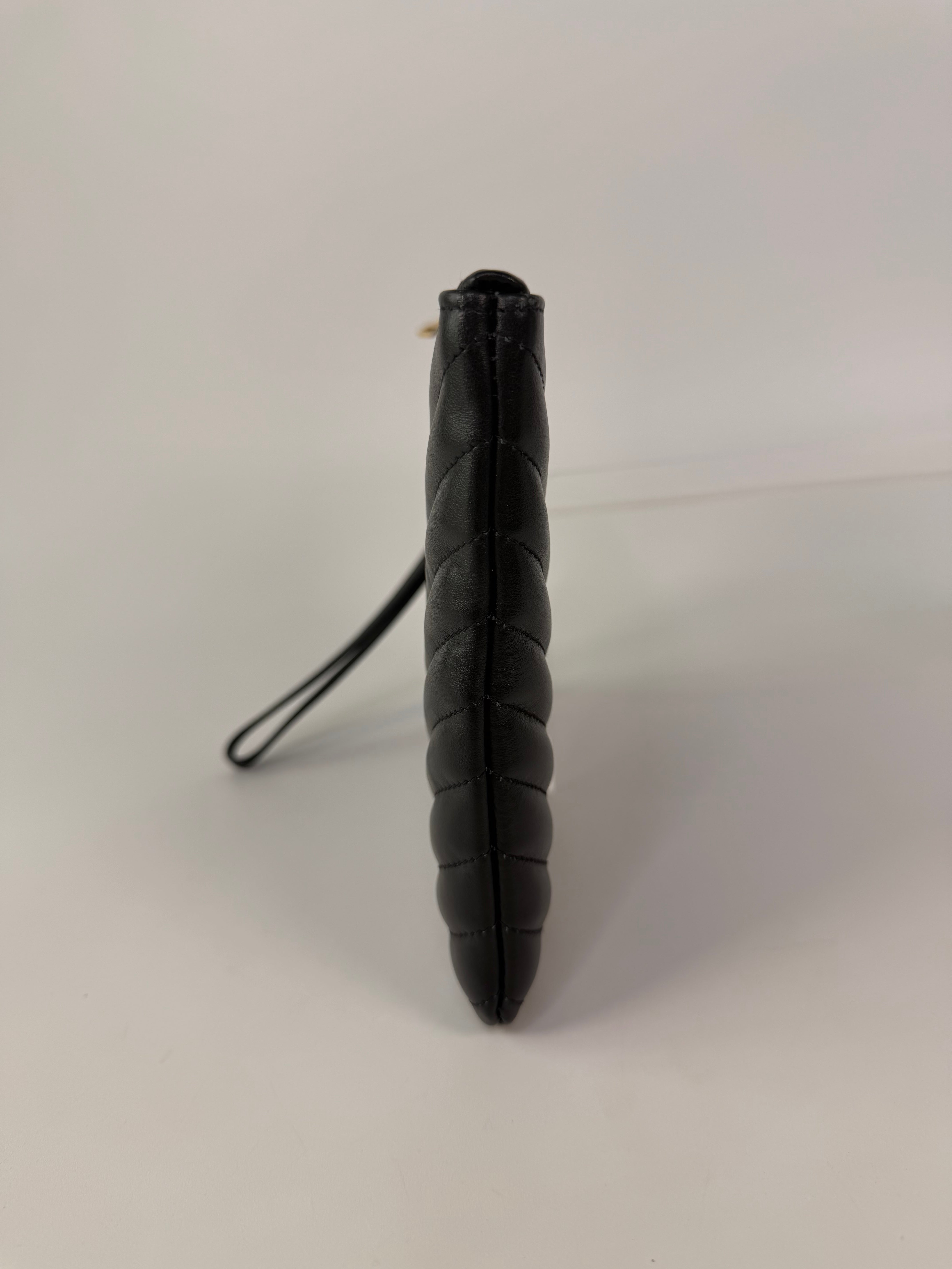 Saint Laurent Cassandre Matelassé Leather Pouch 100% authentic and preloved in excellent condition