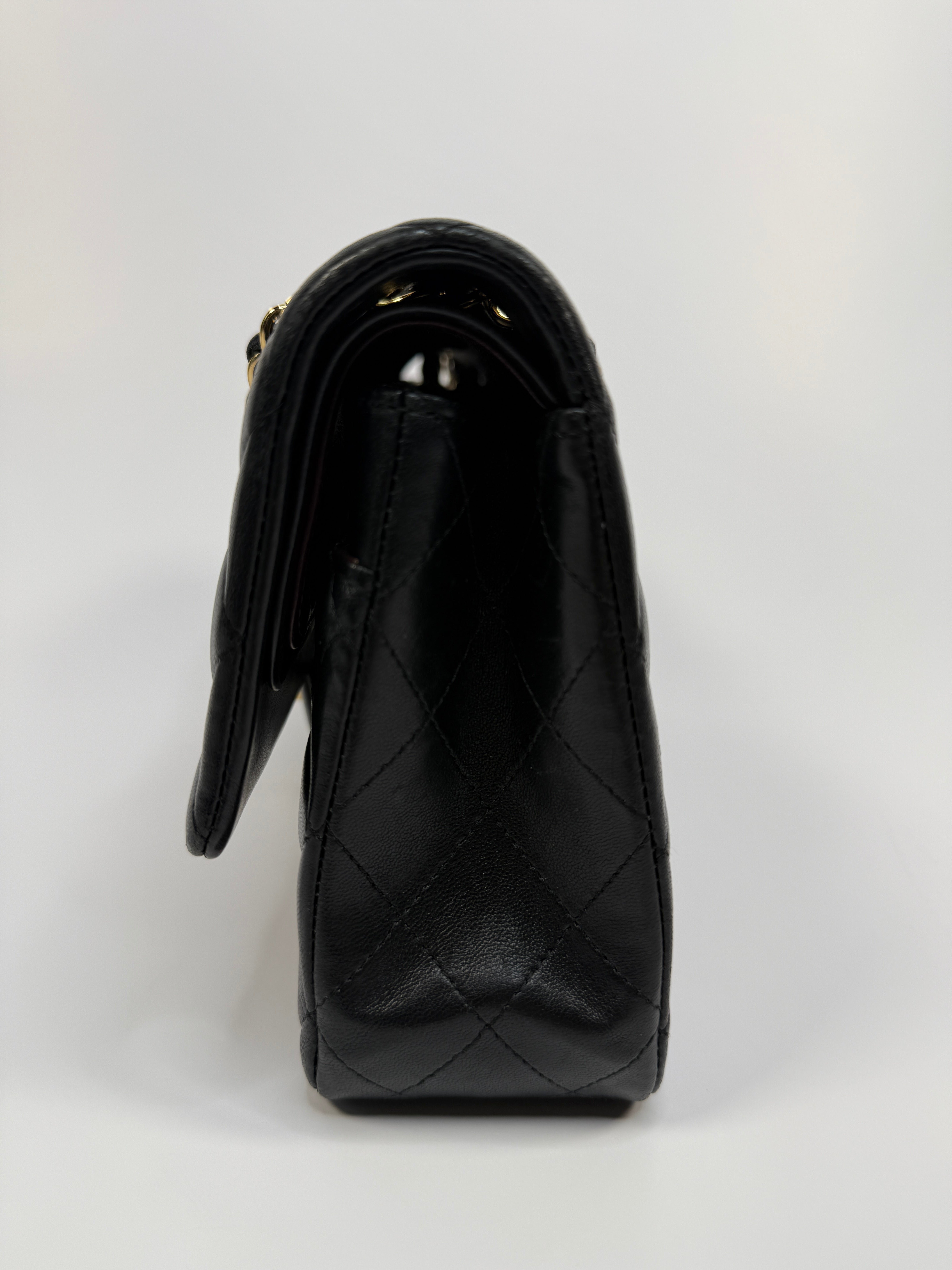 Chanel Medium Classic Double Flap Black Lambskin With Gold Hardware
Pre Loved & Authentic