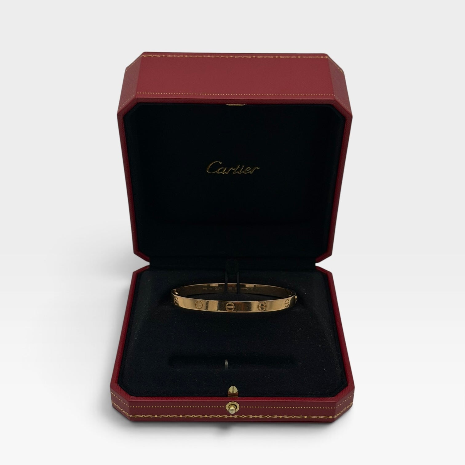 Cartier Love Bracelet in Rose Gold Classic Model (Size 19). 100% authentic and preloved in excellent condition.