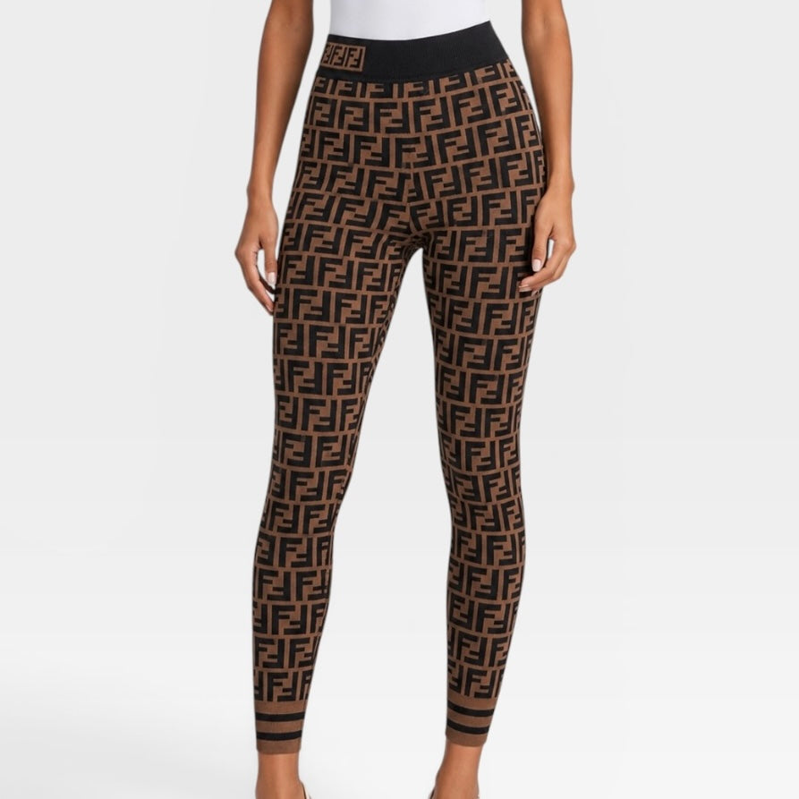 Fendi FF Leggings (Size IT38/UK6)