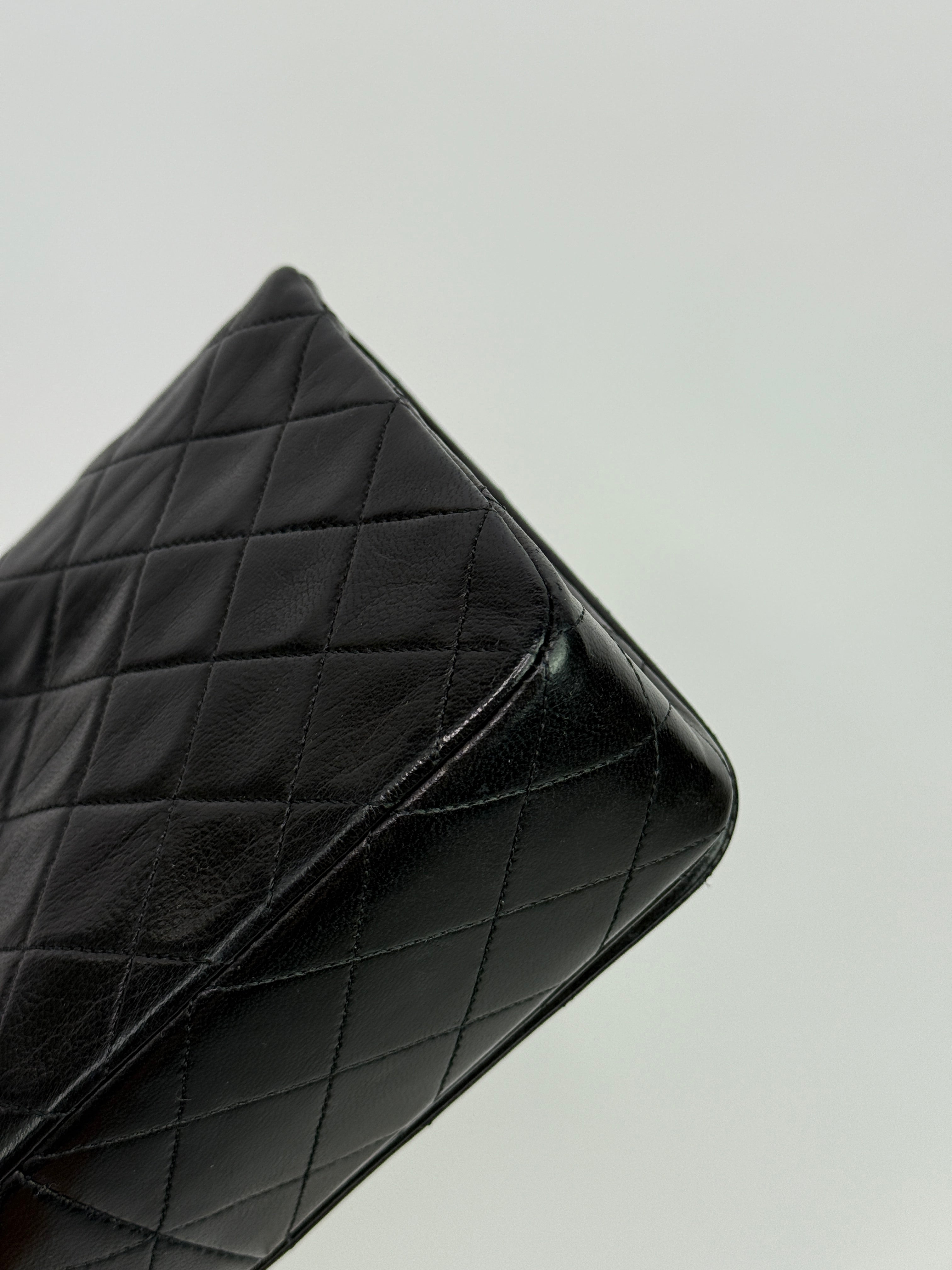 Chanel Vintage Black Lambskin Flap Bag
