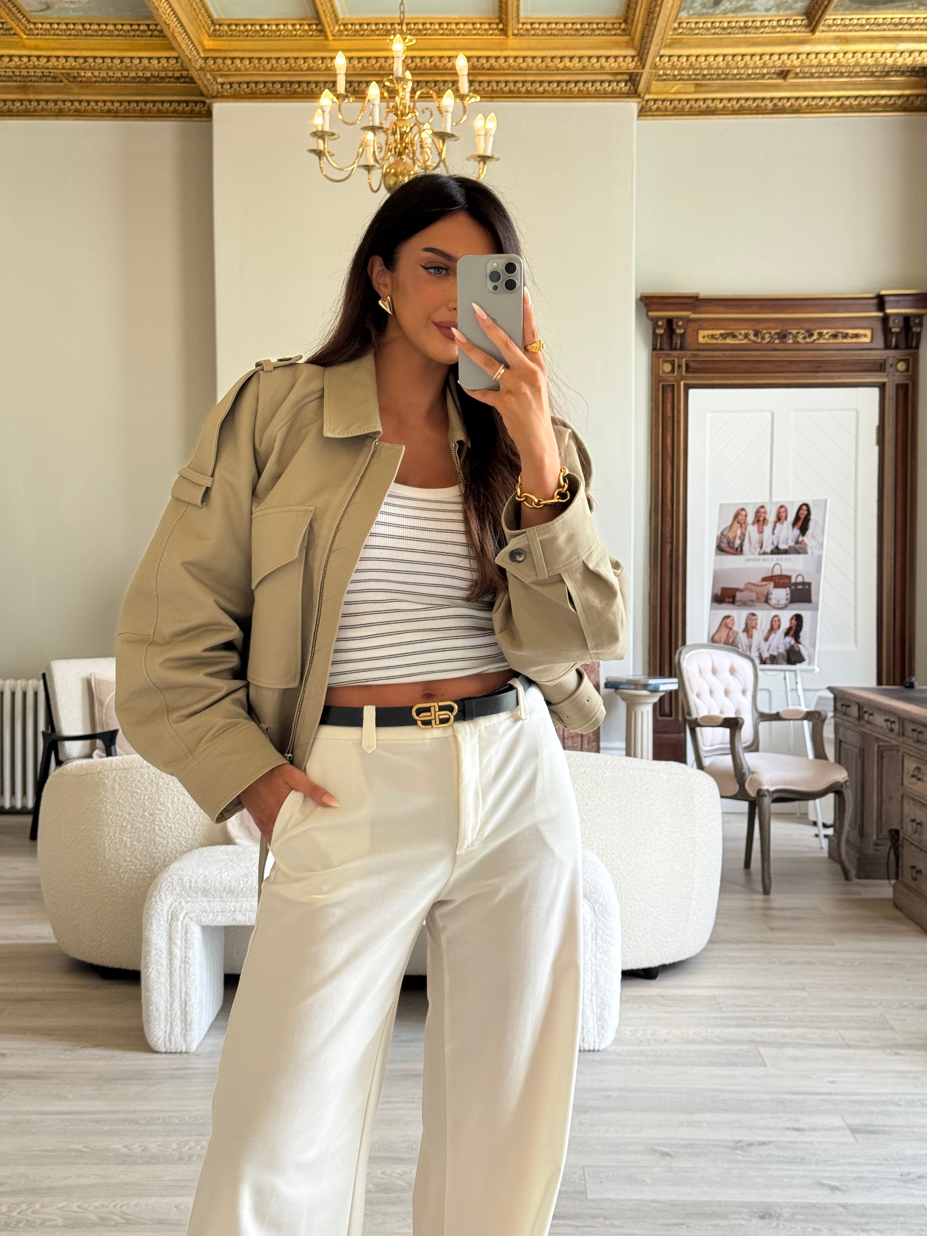 Balenciaga BB Logo Belt (Size 85)