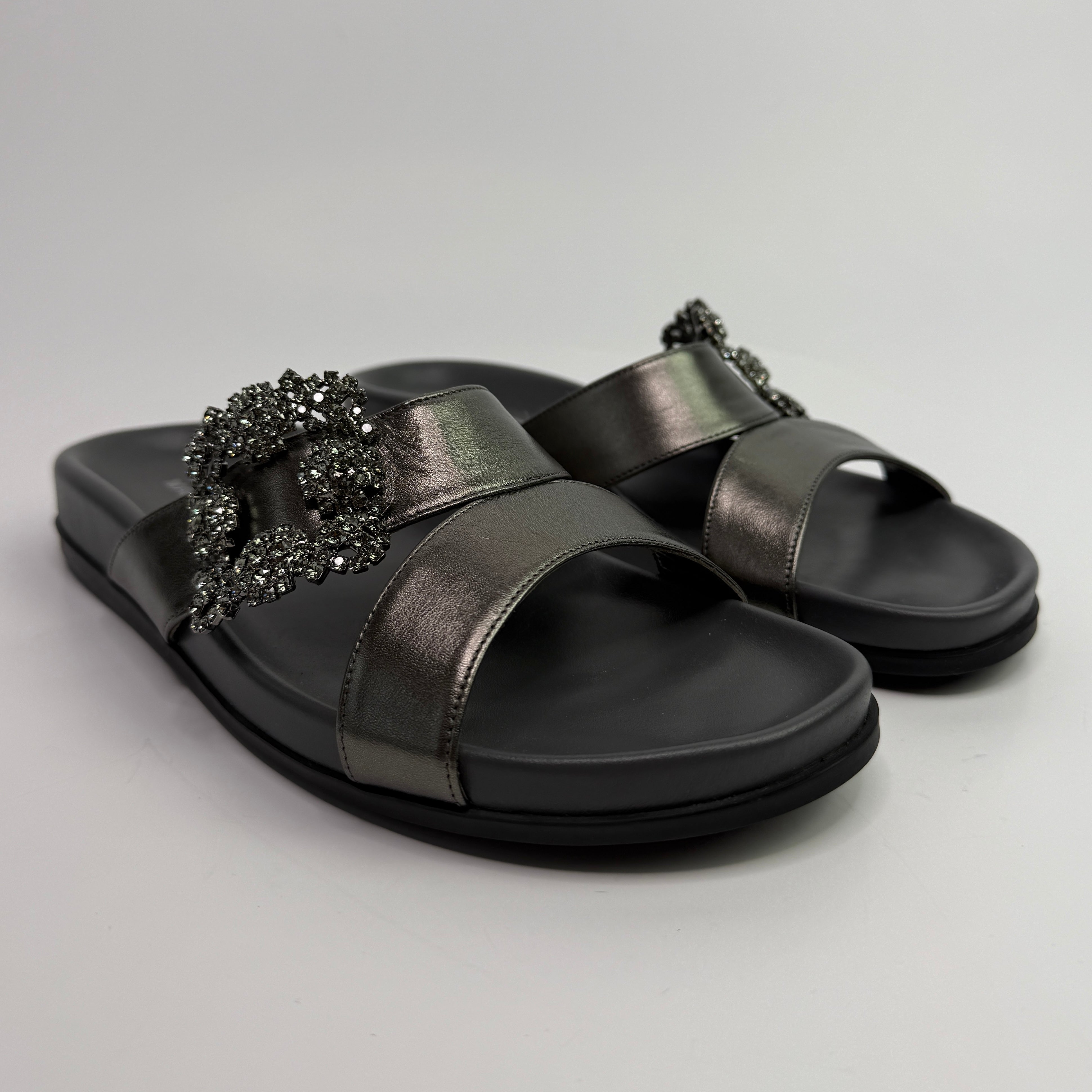 Monolo Blahnik Chilanghi Embellished Sandals (Size 37/UK4)