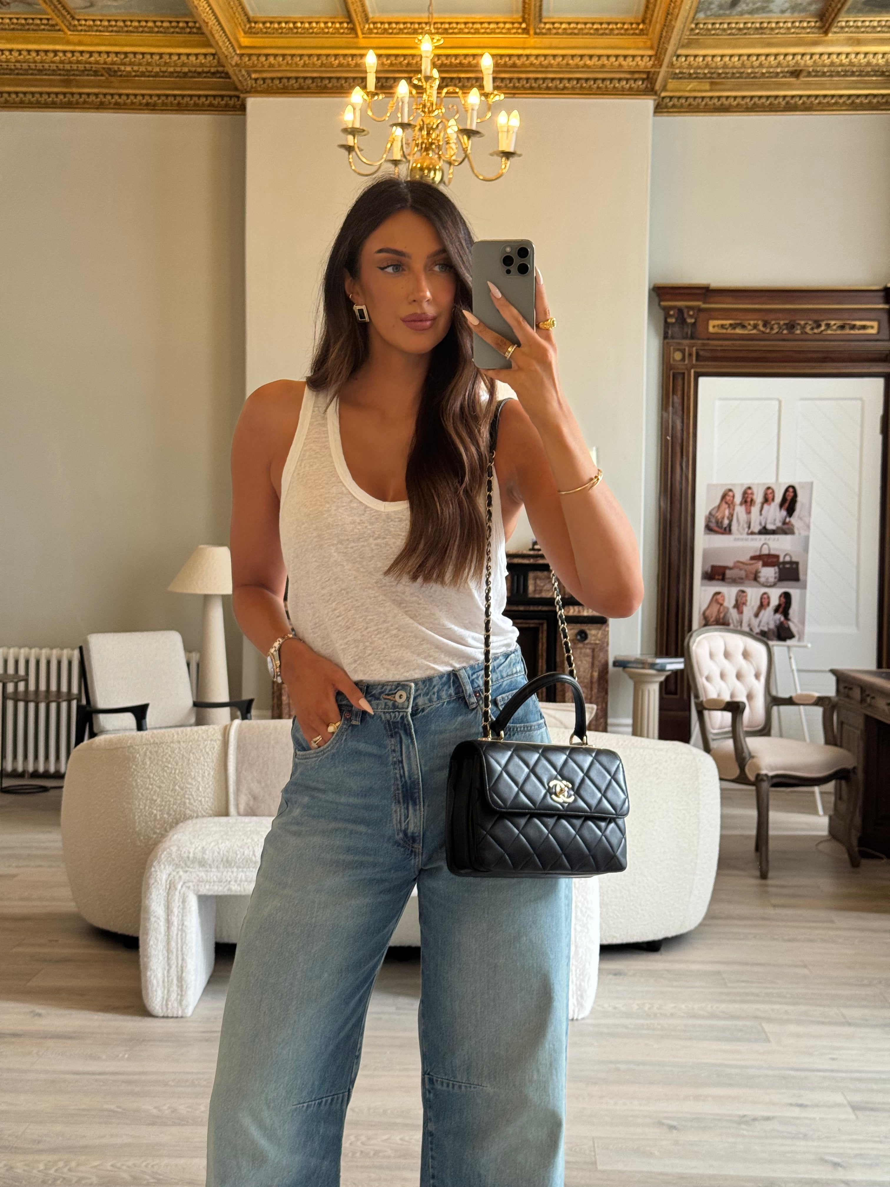 Chanel Small Trendy Top Handle Flap Bag