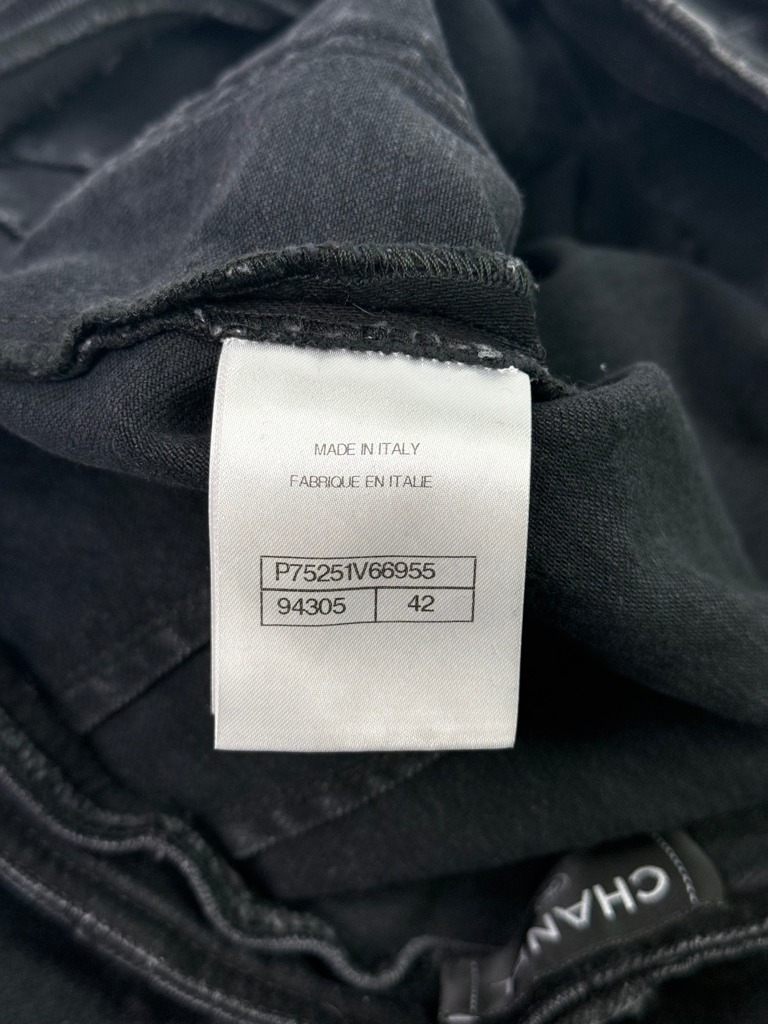 Chanel 23 Metiers D’Art Camellia & CC Logo Jeans (Size 42/UK14)