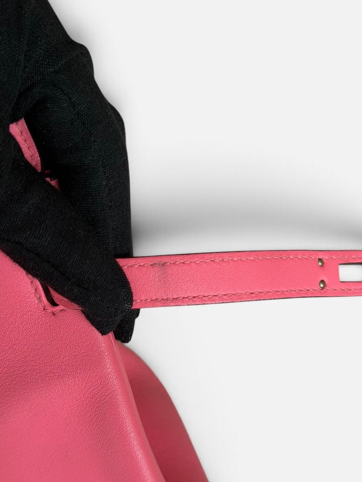 Hermès Birkin 25 In Rose Azalèe Swift Leather With Palladium Hardware