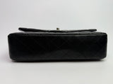Chanel Medium Classic Double Flap Black Lambskin With SHW