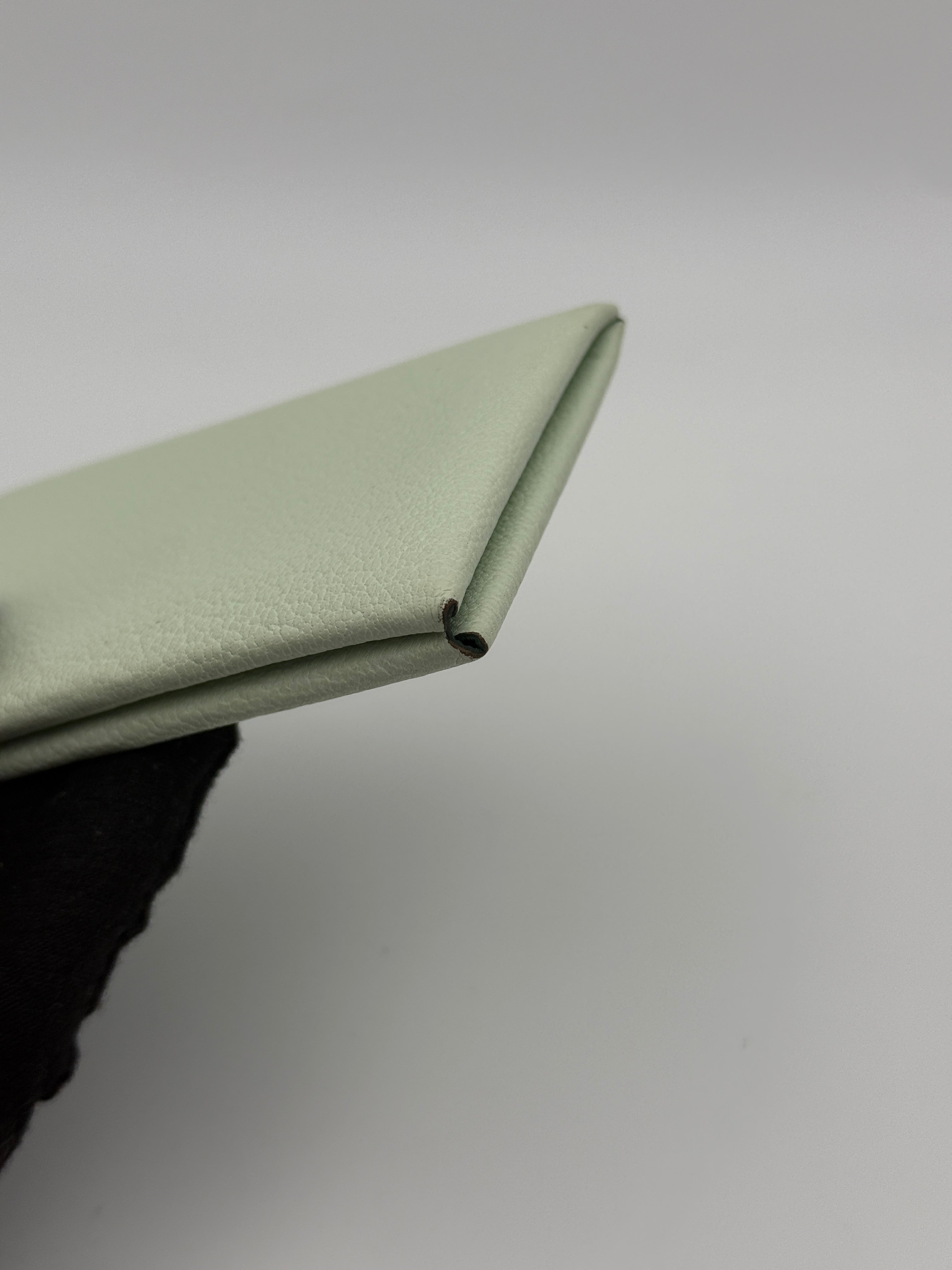 Hermès H Calvi Duo Wallet In Vert Fizz & Green Bamboo