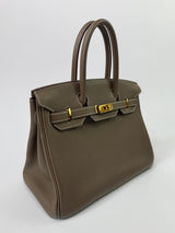 Hermès Birkin 30 In Etoupe Togo Leather With GHW