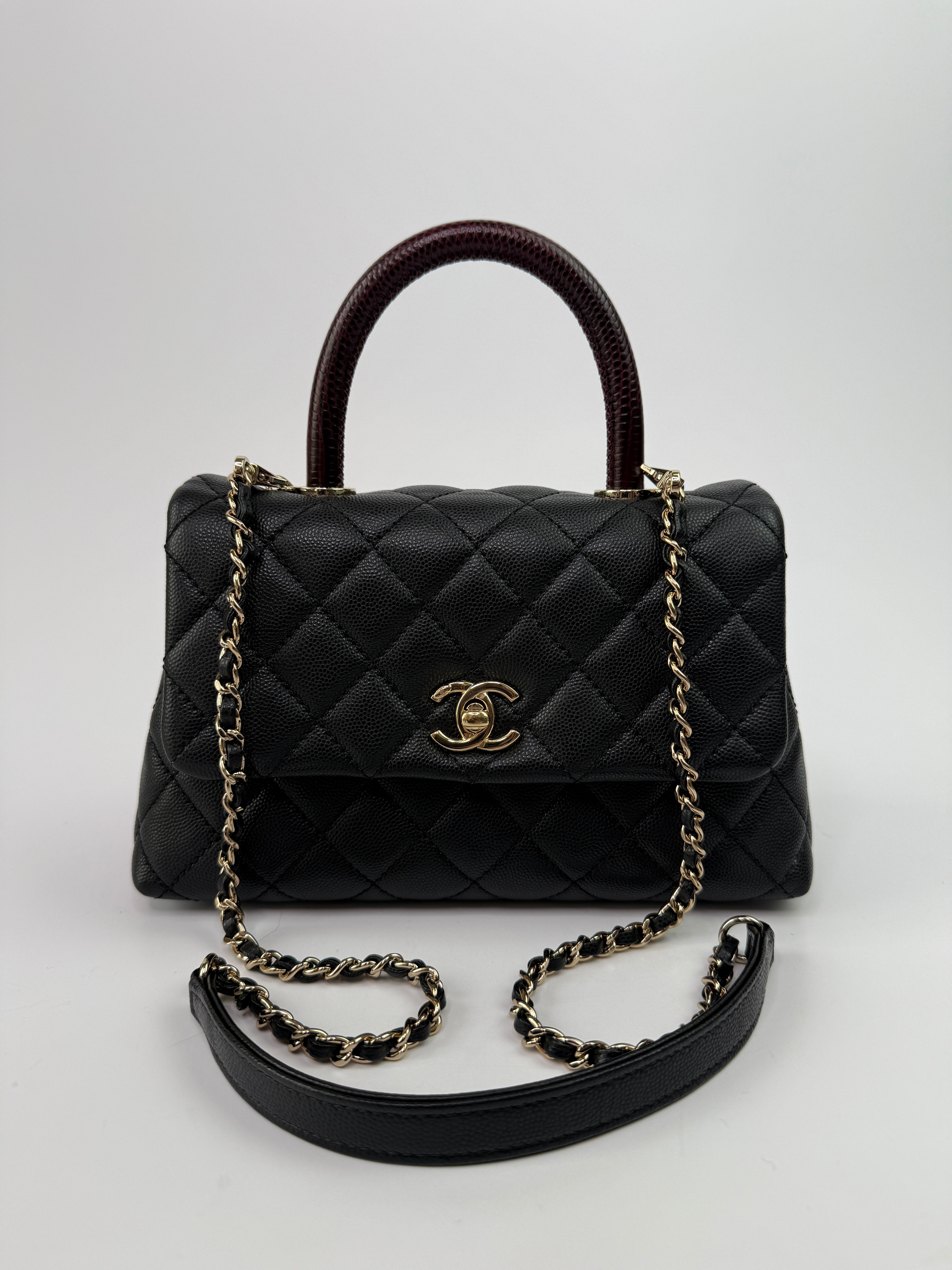 Chanel Small Coco In Black Caviar Leather With Gold Hardware
Pre Loved & Authentic