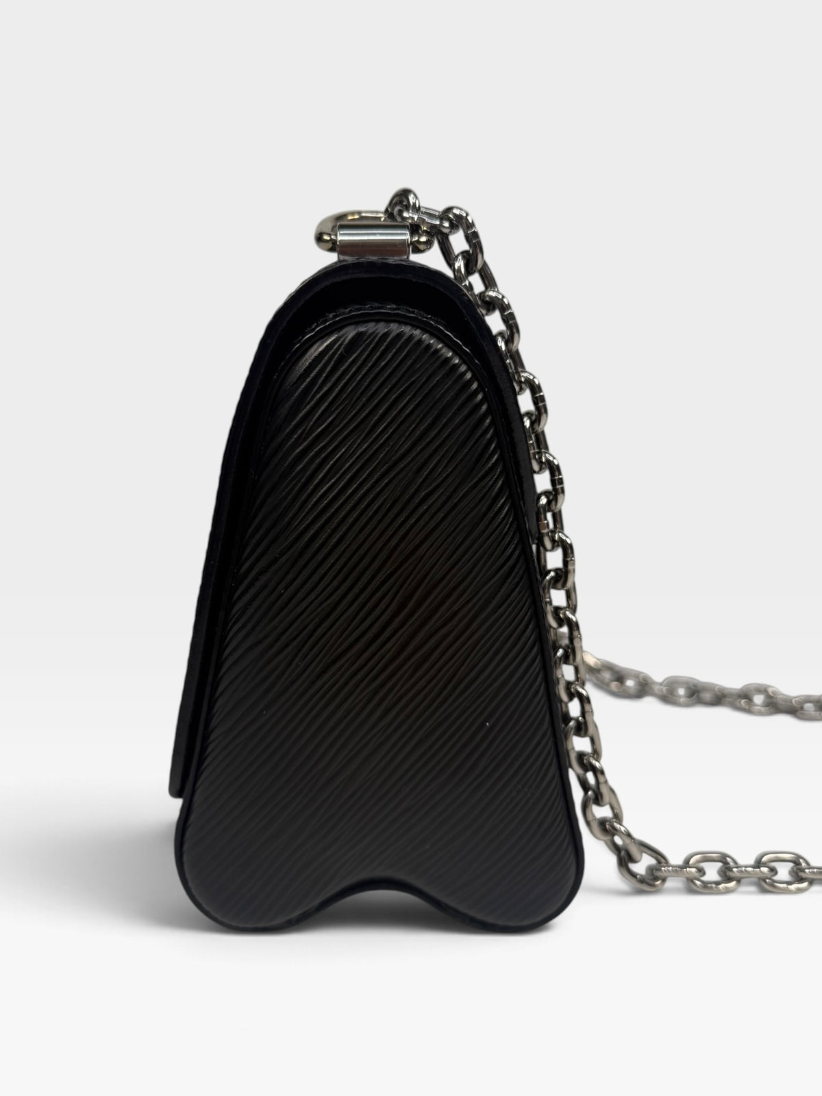 Louis Vuitton Twist PM Shoulder Bag In Black Epi Leather With Silver Hardware. 100% authentic and pre loved in excellent condition.