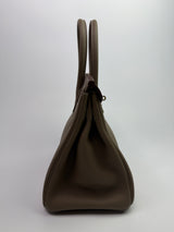 Hermès Birkin 30 Sellier In Etoupe Togo Leather GHW