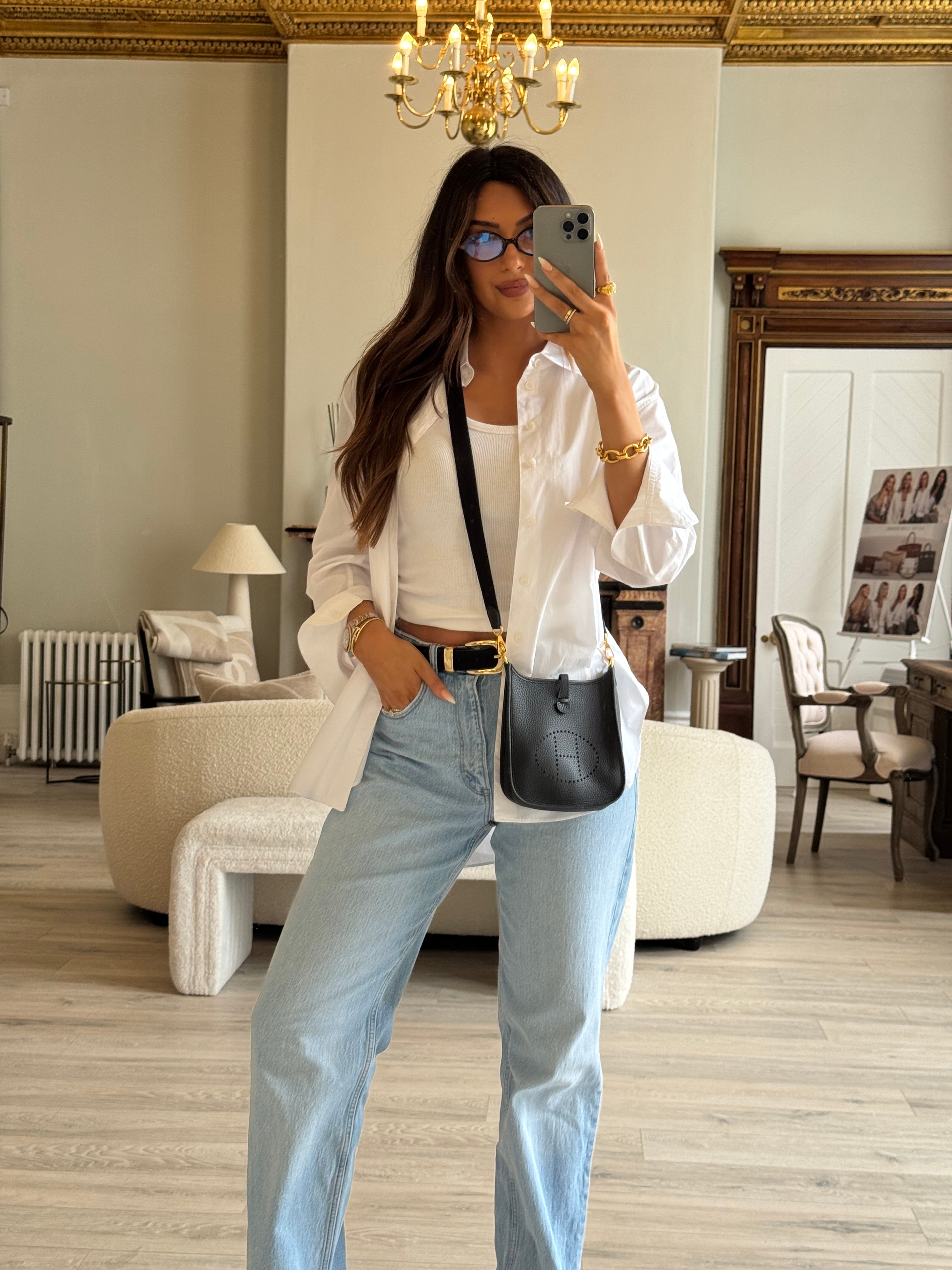 Hermès Evelyne TPM Black Clemence GHW