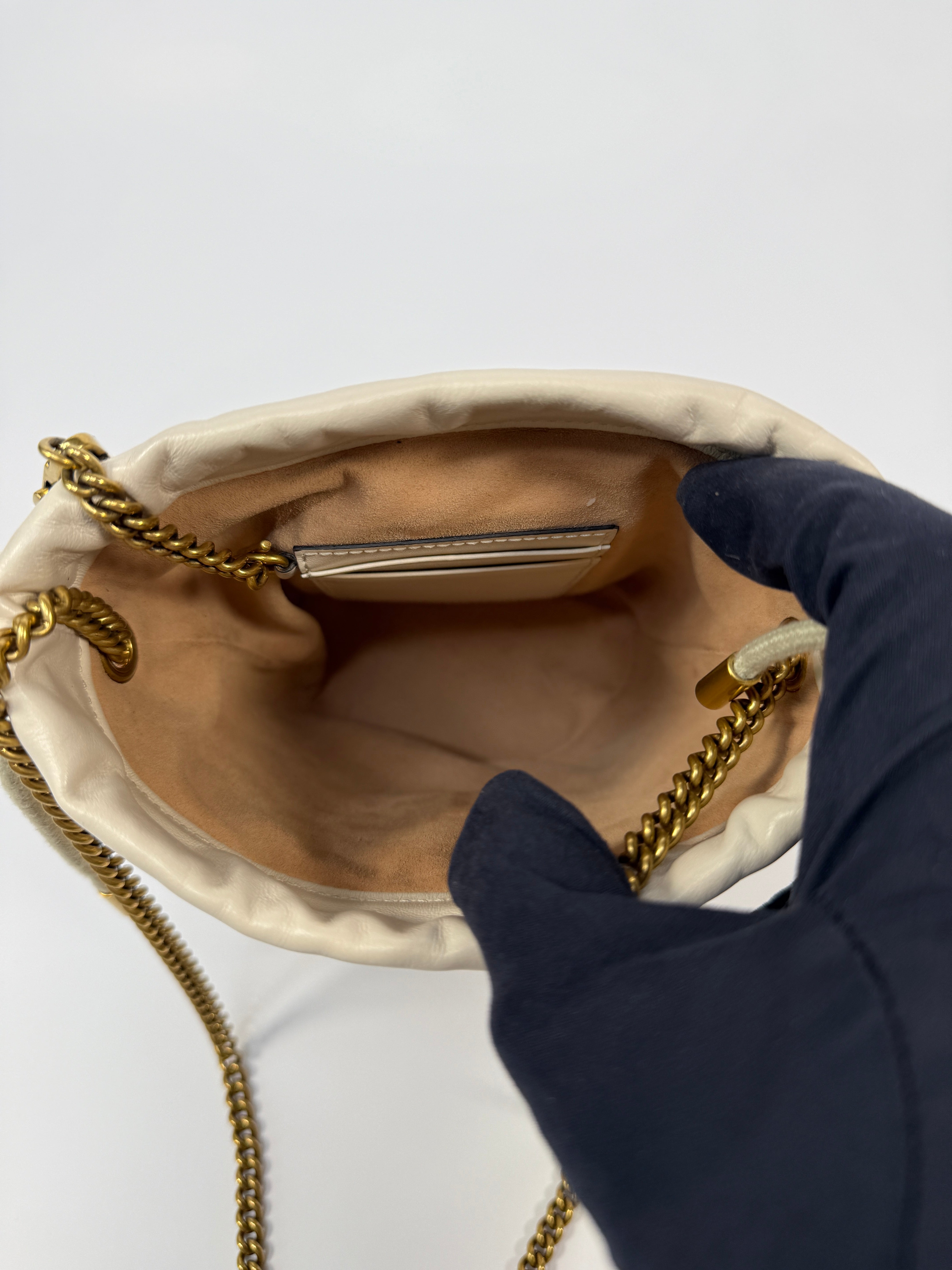 Gucci GG Marmont Mini Quilted Bucket Bag