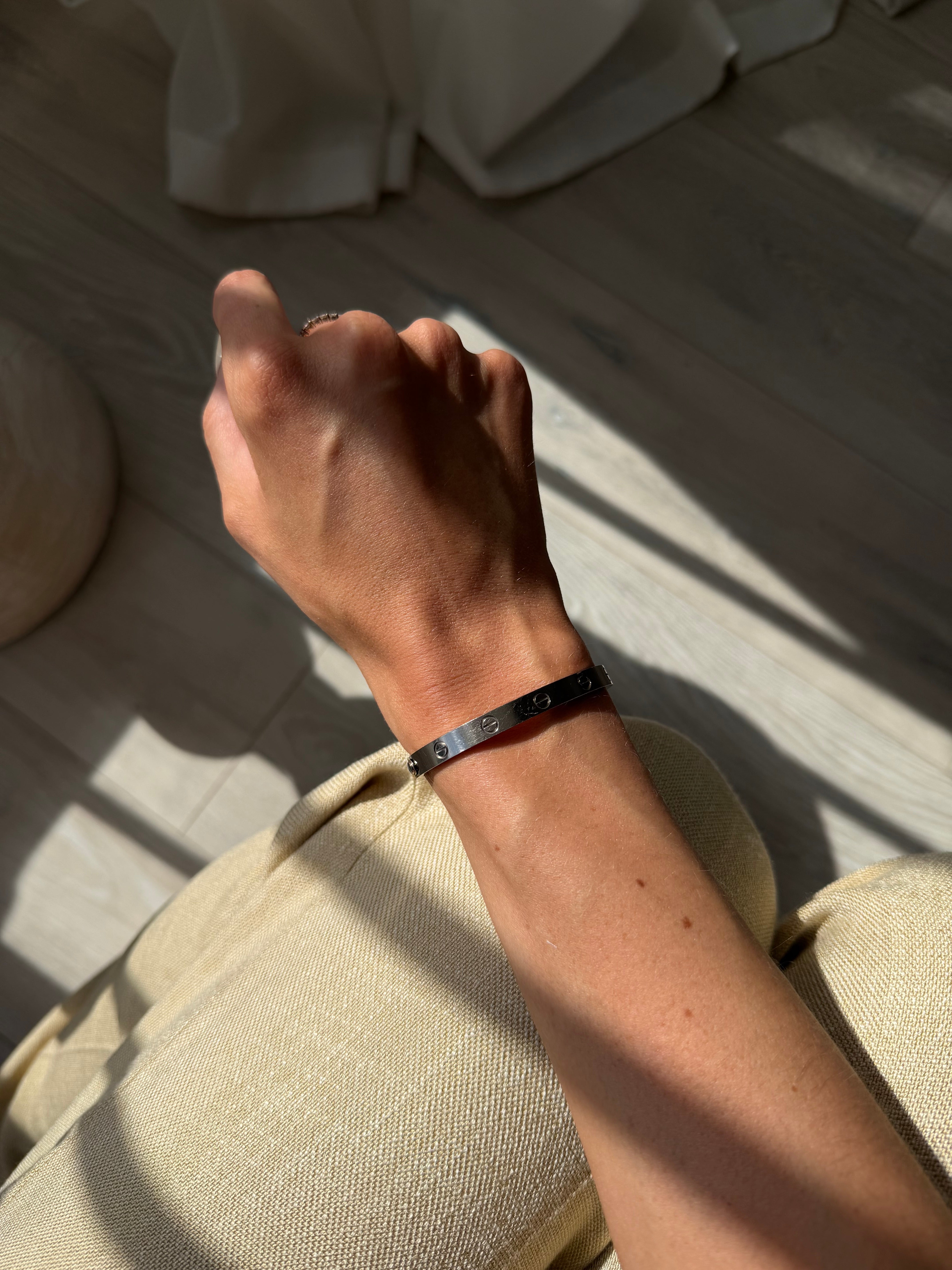 Cartier Love Bracelet in White Gold - Classic Model Authentic and preloved Excellent condition. 100% Authenticity guarantee