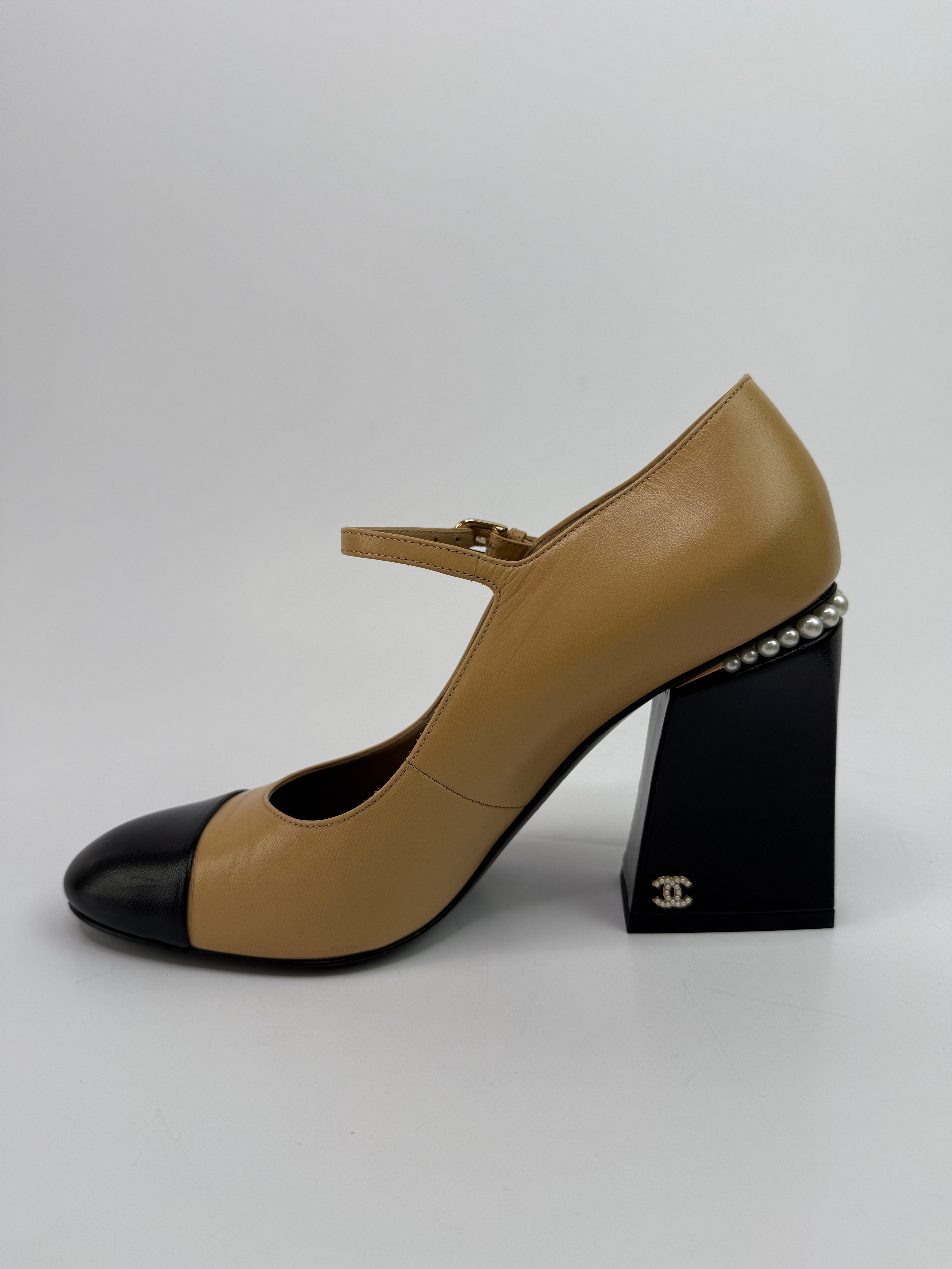 Chanel 22A Mary-Jane Embellished Shoes (Size 40/UK7)