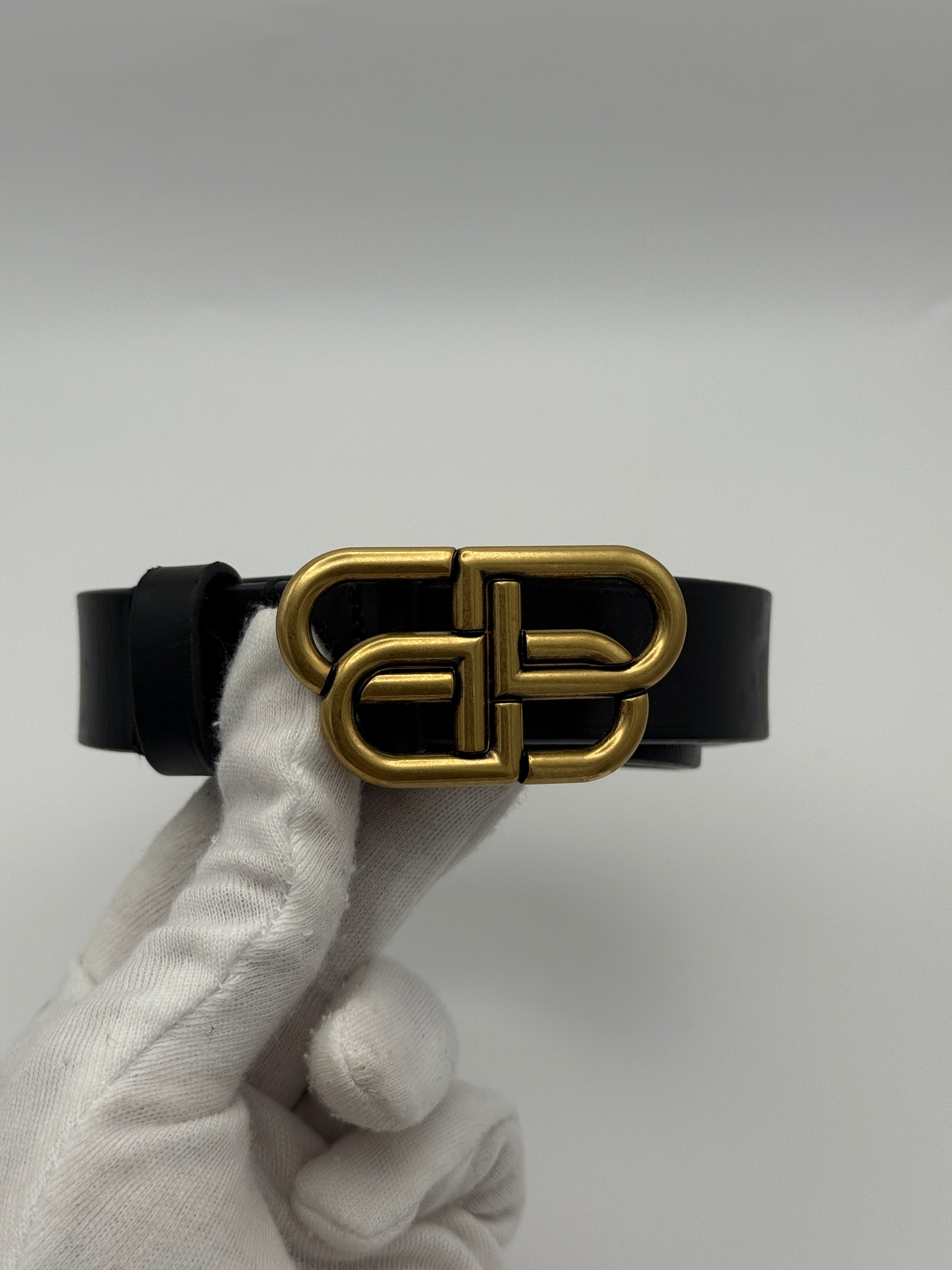 Balenciaga BB Logo Belt (Size 85)