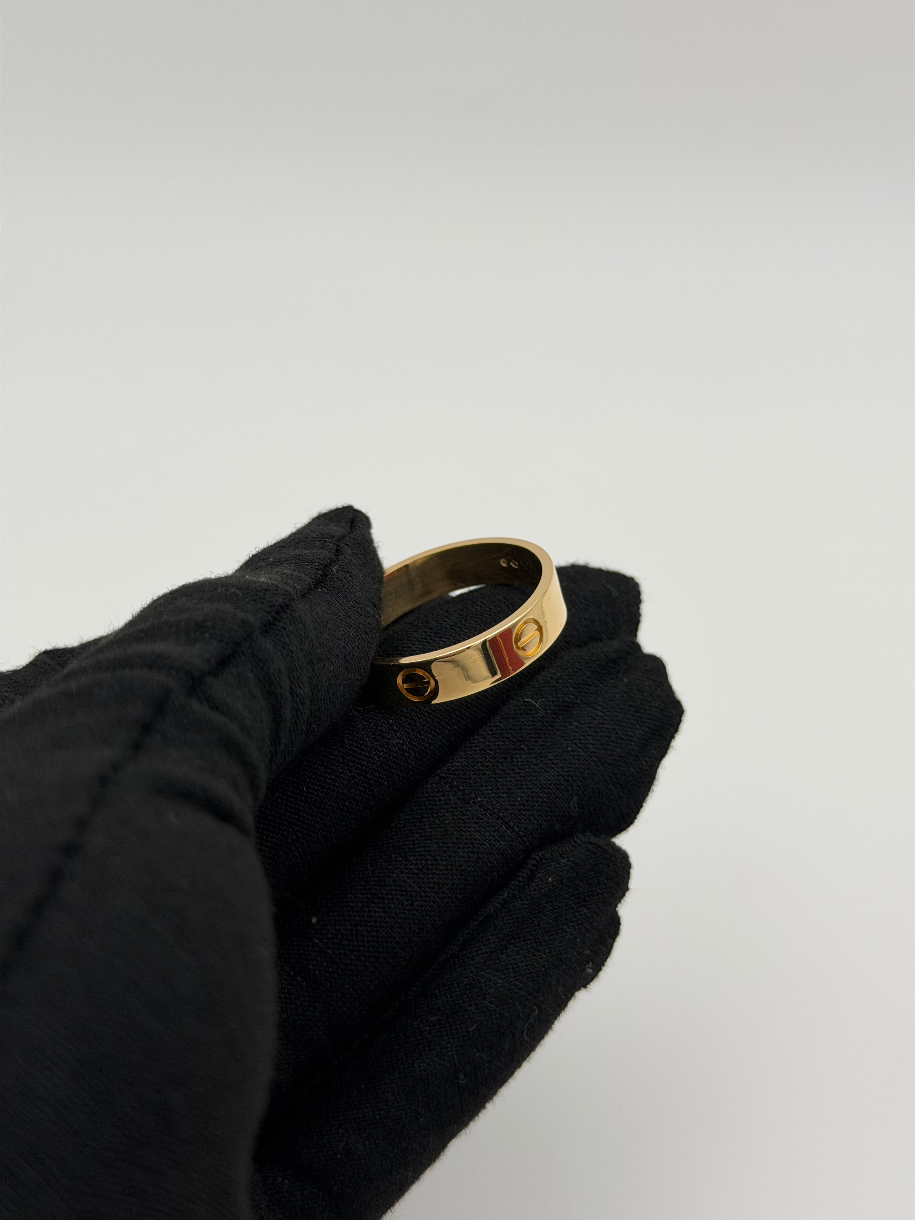 Cartier Love Ring Classic Model In 18kt Yellow Gold