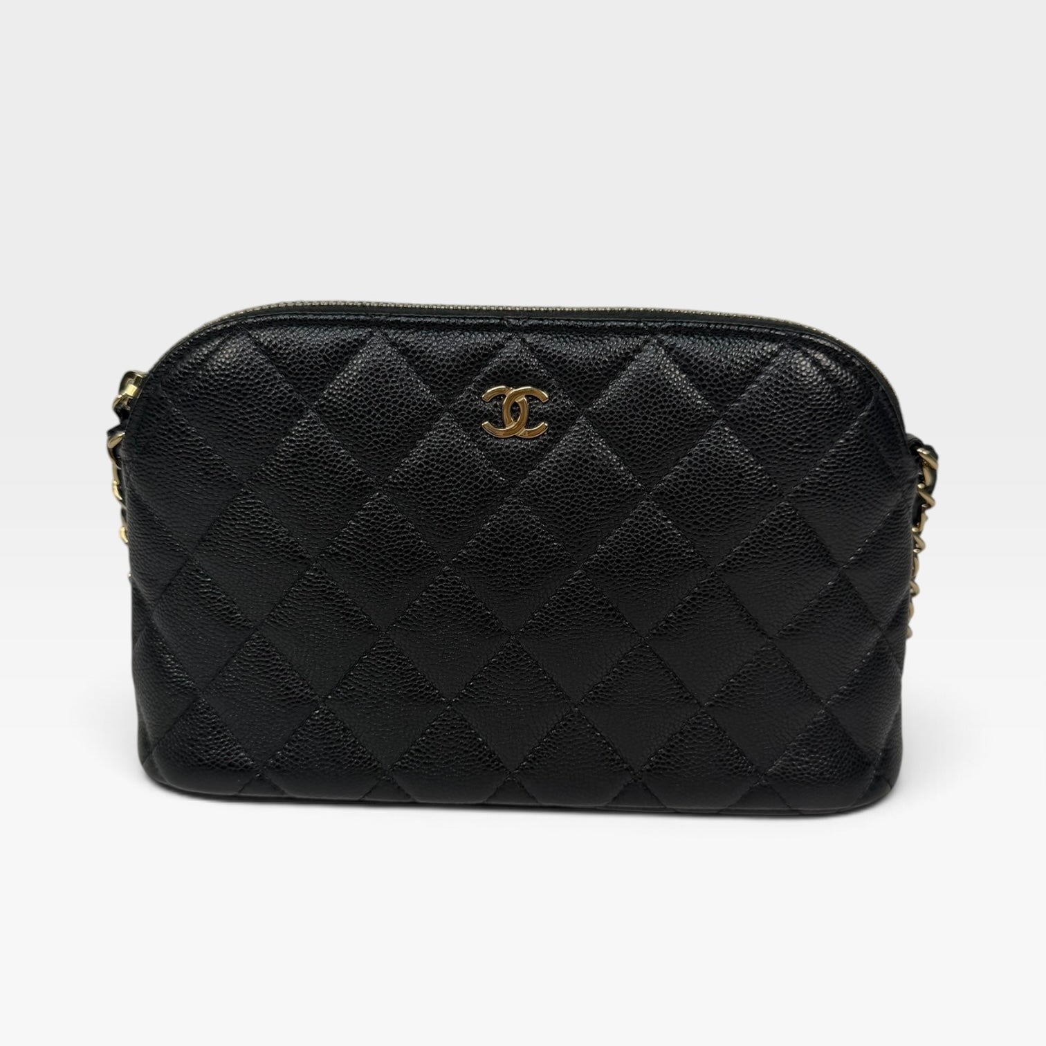 Chanel Wallet On Chain Black Caviar Leather With Gold Hardware. Authentic and Preloved In Excellent condition. 100% Authenticity Guarantee. Insured next day delivery.