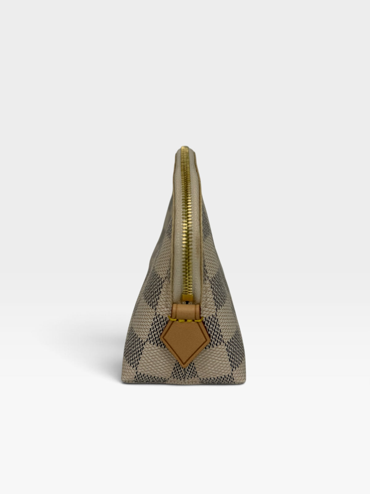 Louis Vuitton Pochette Cosmetique In Damier Azur Canvas With Gold Hardware. 100% authentic and preloved in excellent condition