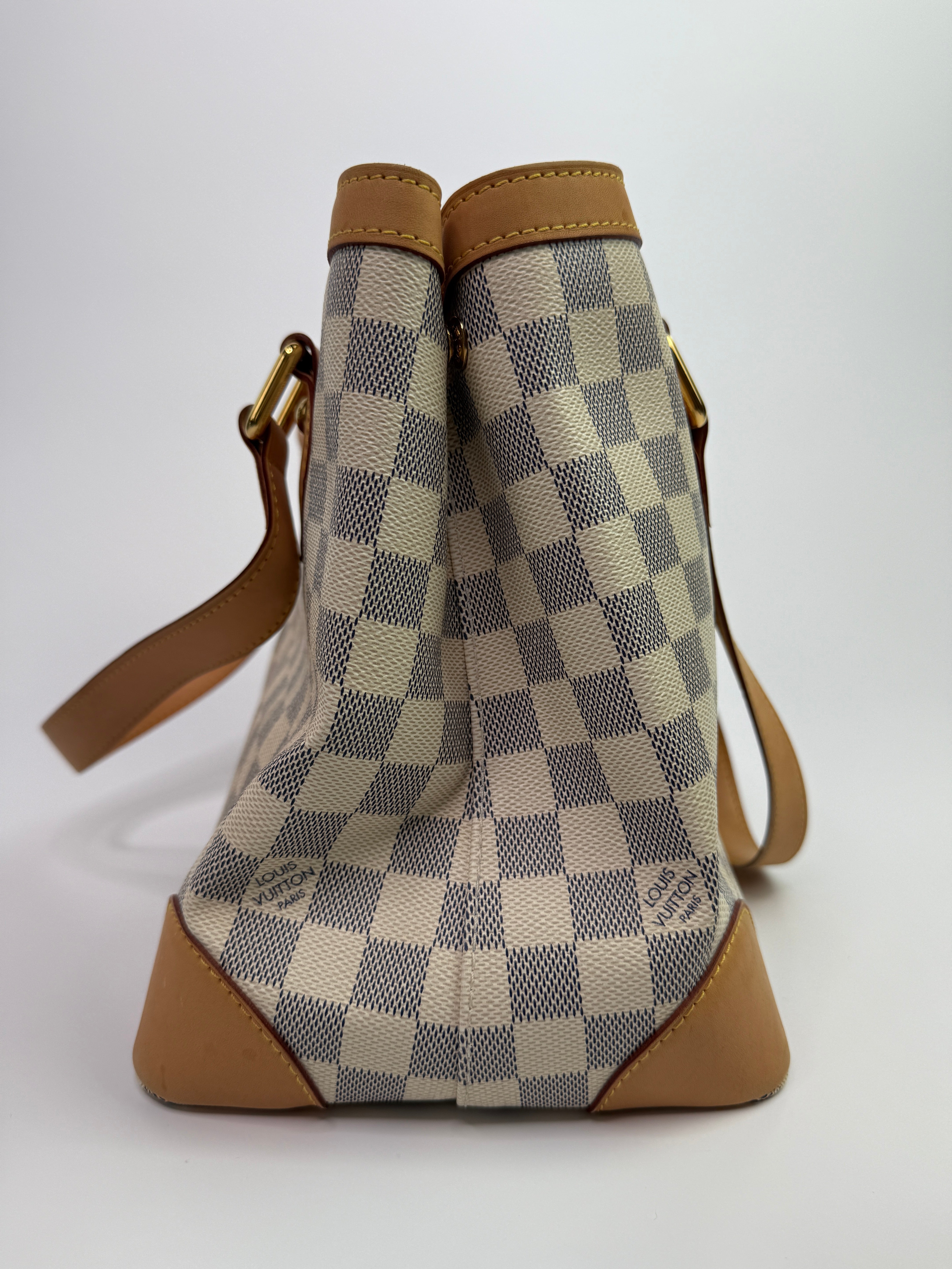 Louis Vuitton Damier Azur Hampstead MM Tote Bag