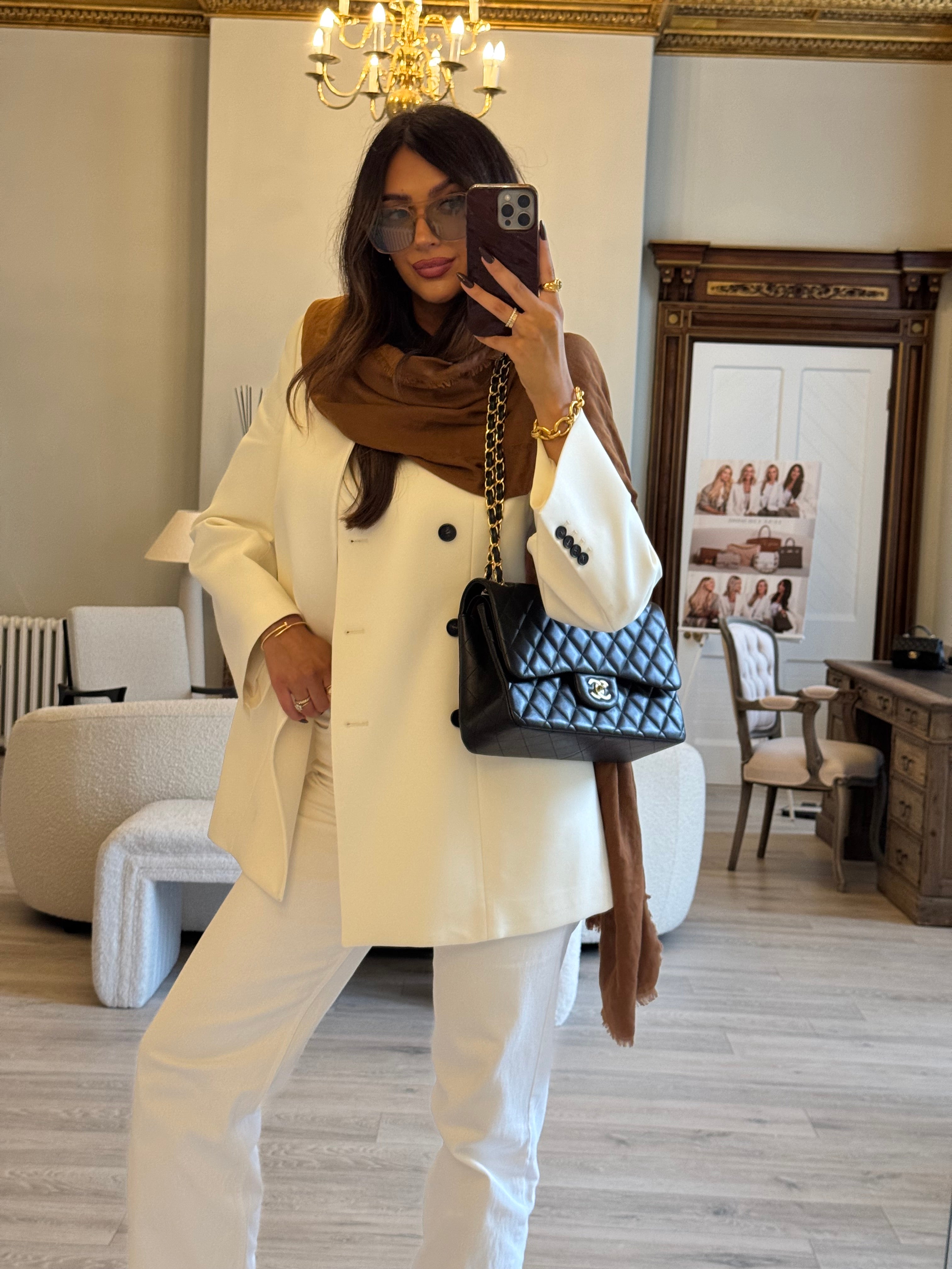 Chanel Jumbo Classic Flap Bag In Black Lambskin Leather With Gold Hardware
Pre Loved & Authentic