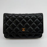 Chanel Wallet On Chain Black Lambskin Leather With GHW