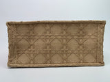 Christian Dior Medium Raffia Cannage Book Tote