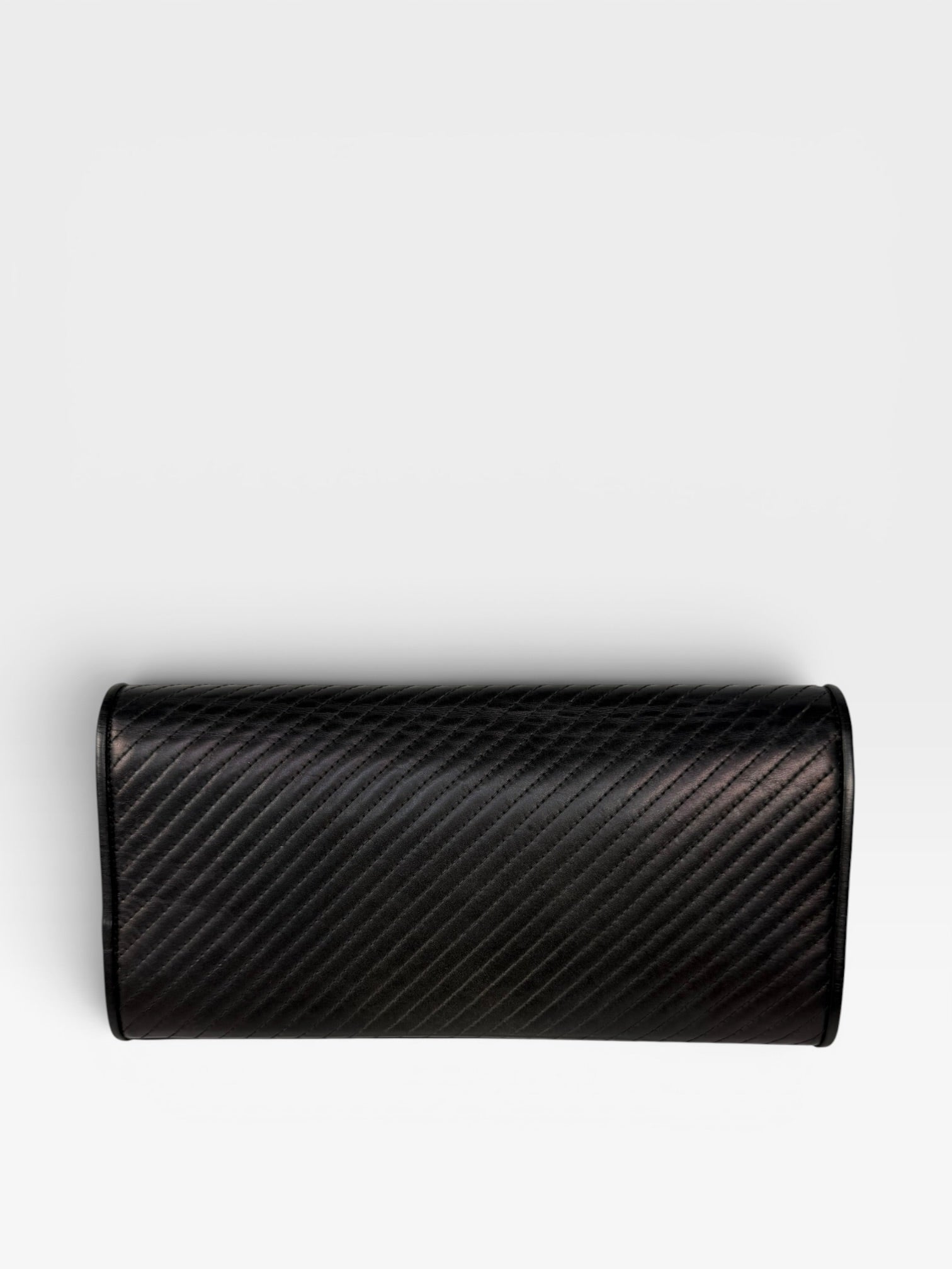Saint Laurent Kate Long Clutch In Black Leather Gold Hardware. 100% authentic and preloved in very good condition