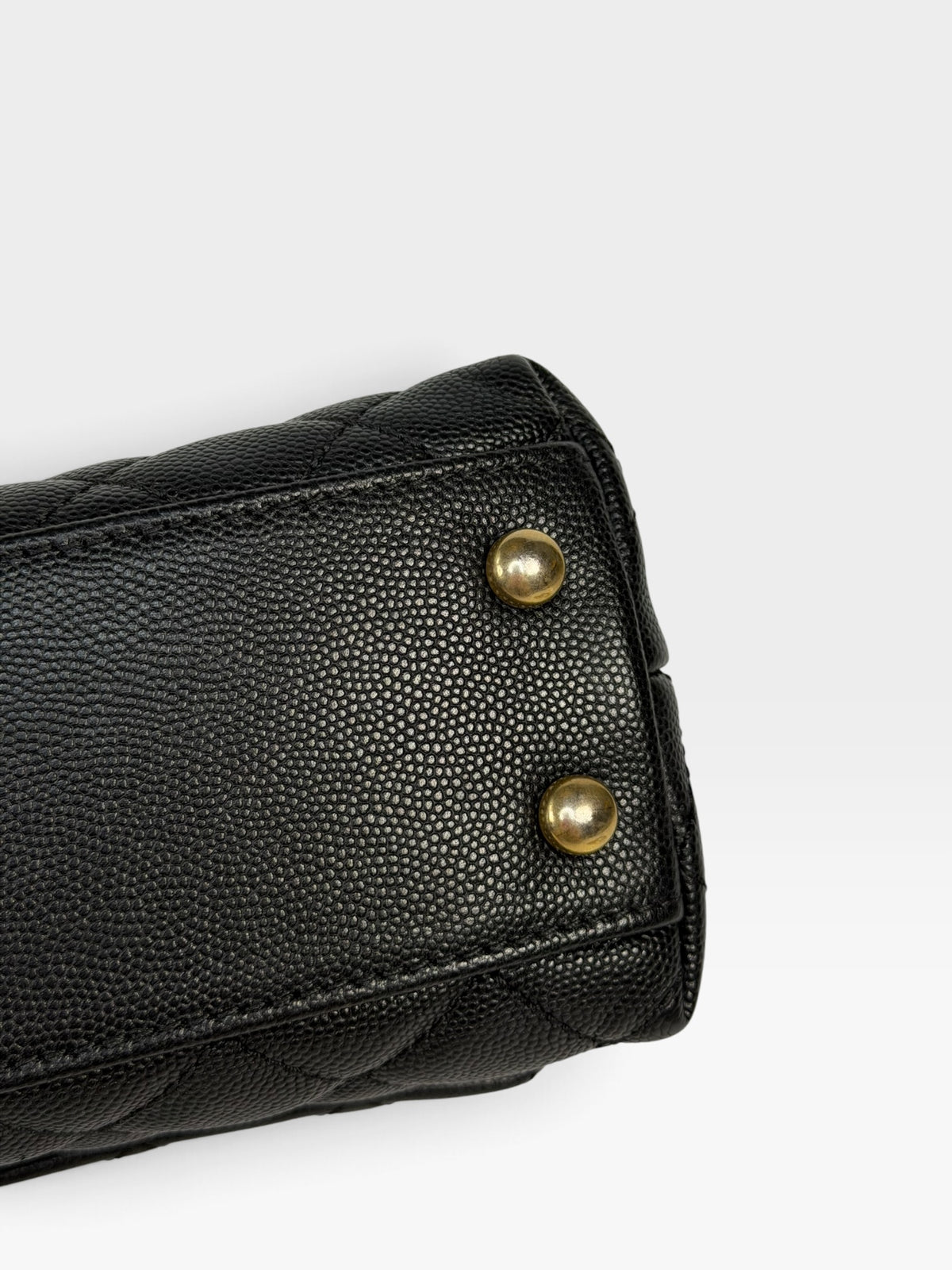 Chanel Small Coco In Black Caviar Lizard Leather With Gold Hardware. 100% authentic and preloved in excellent condition