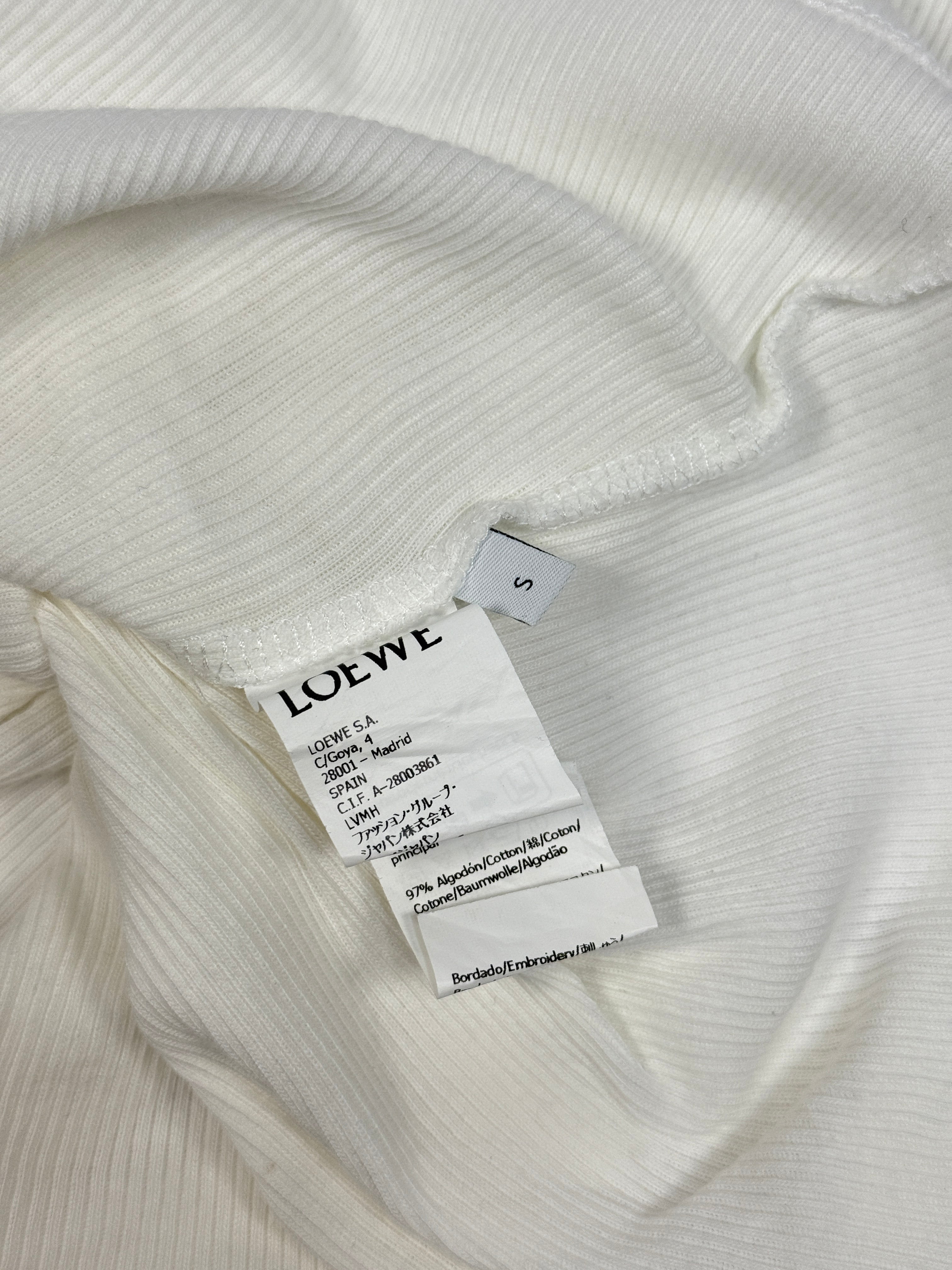 Loewe Anagram White Vest (Size S/UK8)