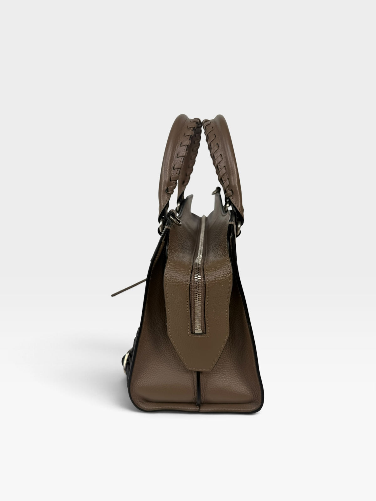 Balenciaga Large Neo Bag In Brown With Silver Hardware. 100% authentic and preloved in excellent condition