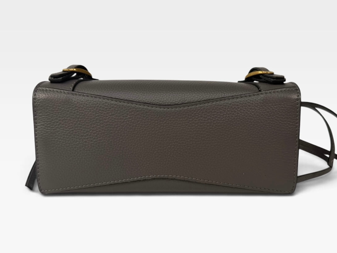 Balenciaga Neo Mini City Bag In Grey With Gold Hardware. 100% authentic and preloved in excellent condition