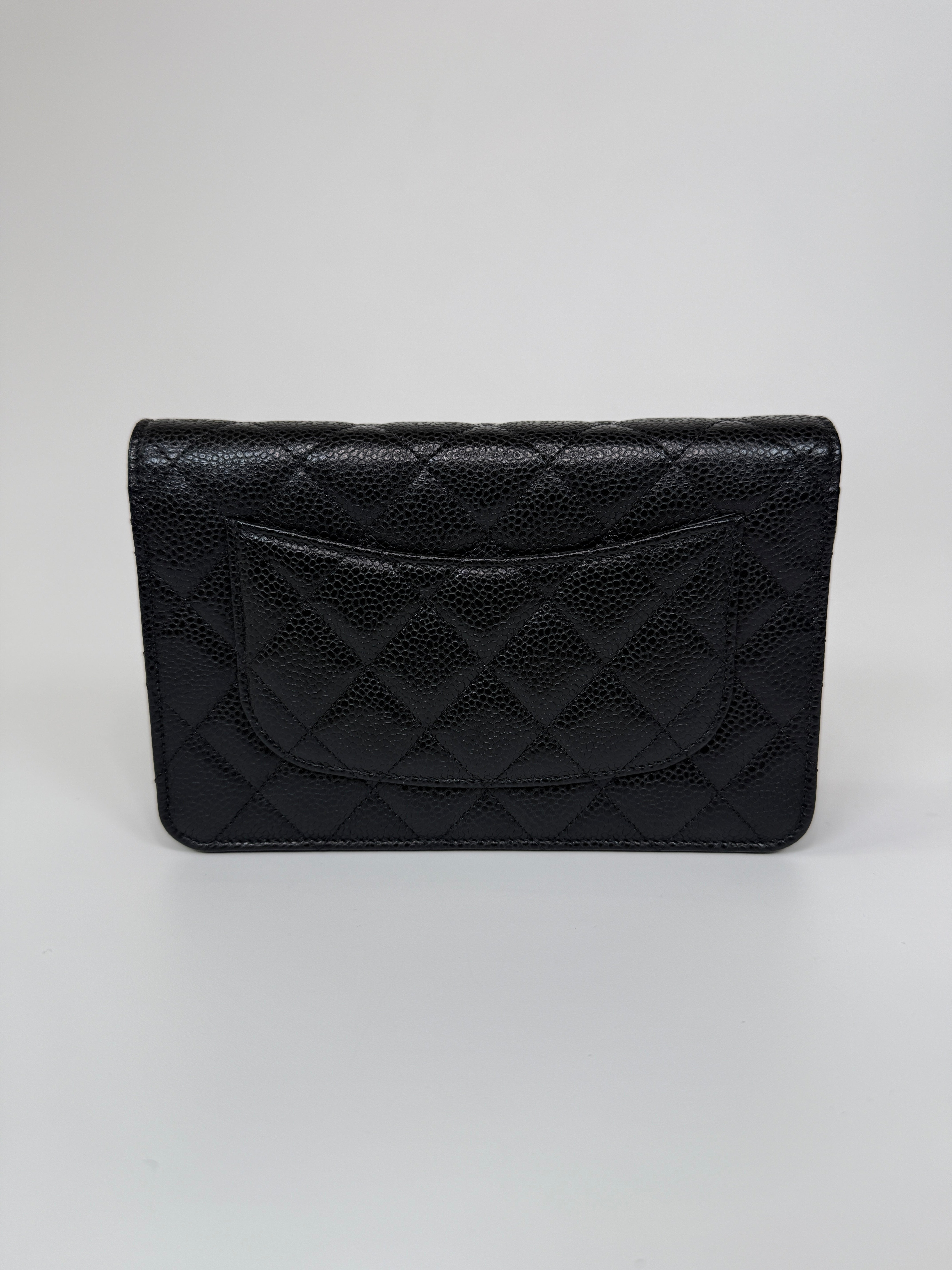 Chanel Wallet On Chain In Black Caviar Leather With Gold Hardware In Excellent Condition.
Authentic Pre Loved Verified by Luxe Cheshire Trusted Designer resale